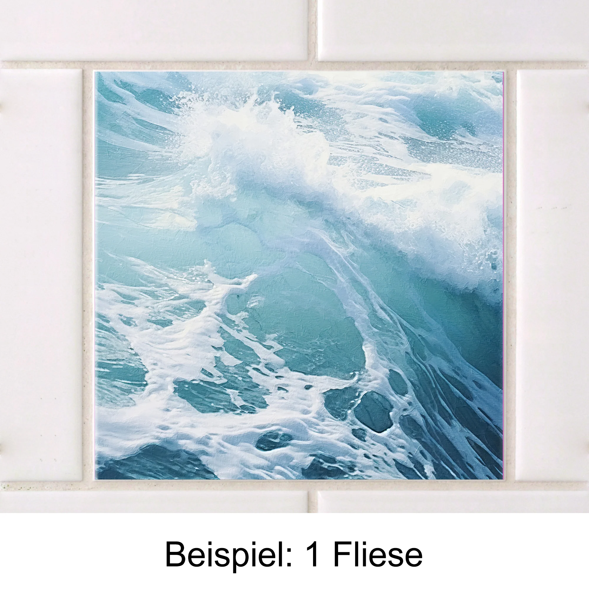 Fliesenaufkleber Wellenmotiv - Image 3