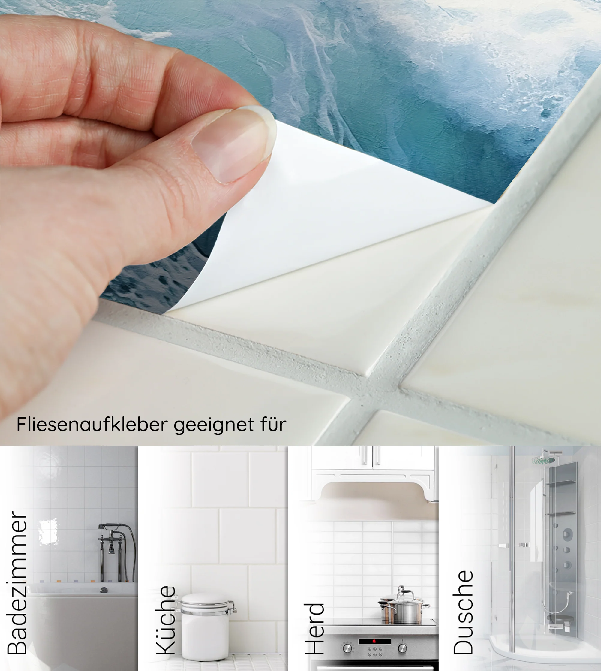Fliesenaufkleber Wellenmotiv - Image 6