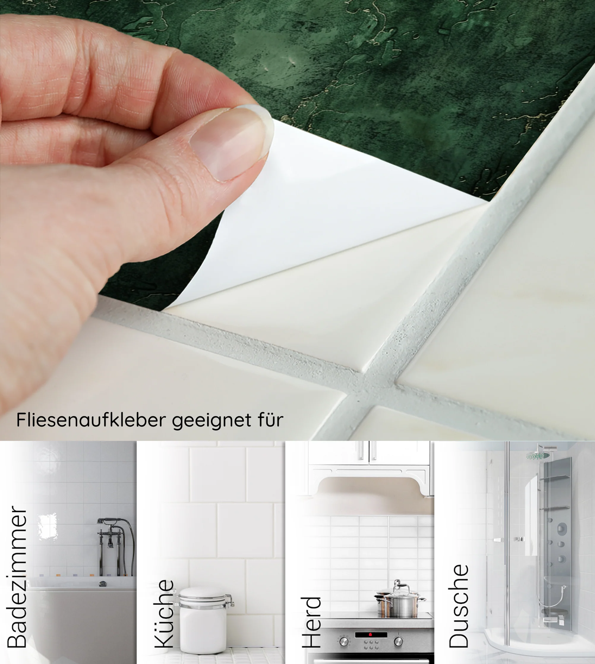 Fliesenfolie Grüner Marmor - Image 6