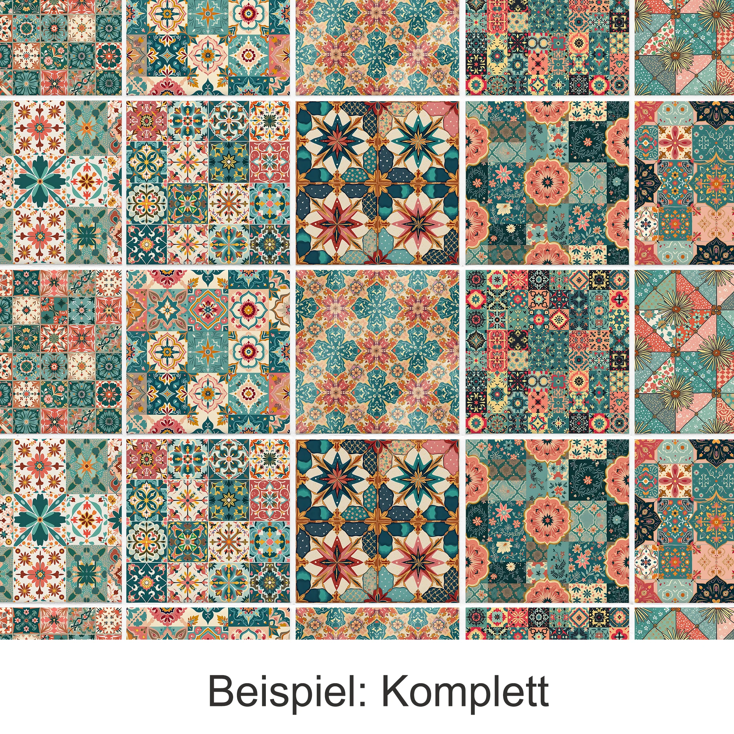 Fliesenfolie mit buntem Mosaik - Image 5