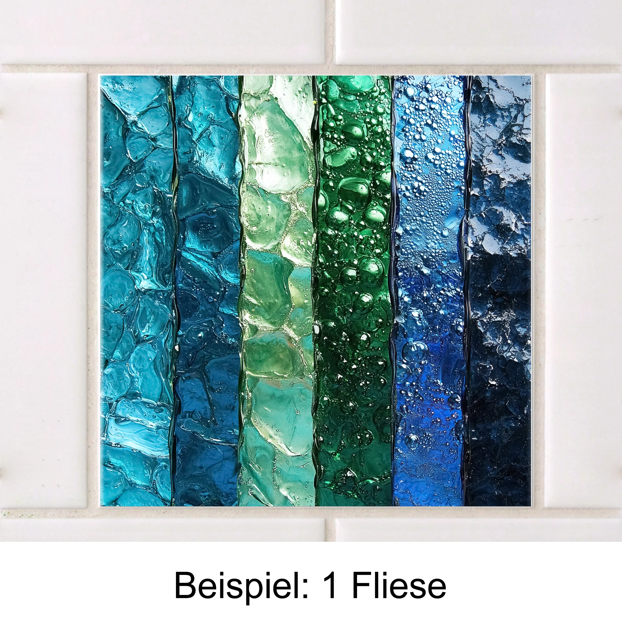 Fliesenaufkleber mit Wasserfarben-Motiv - Image 3