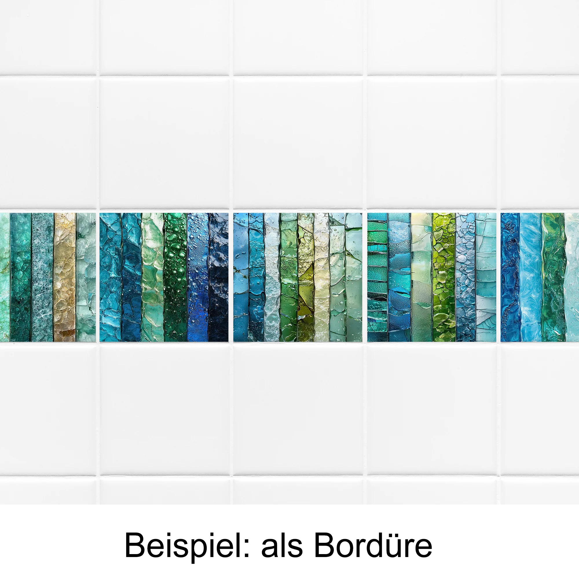 Fliesenaufkleber mit Wasserfarben-Motiv - Image 4