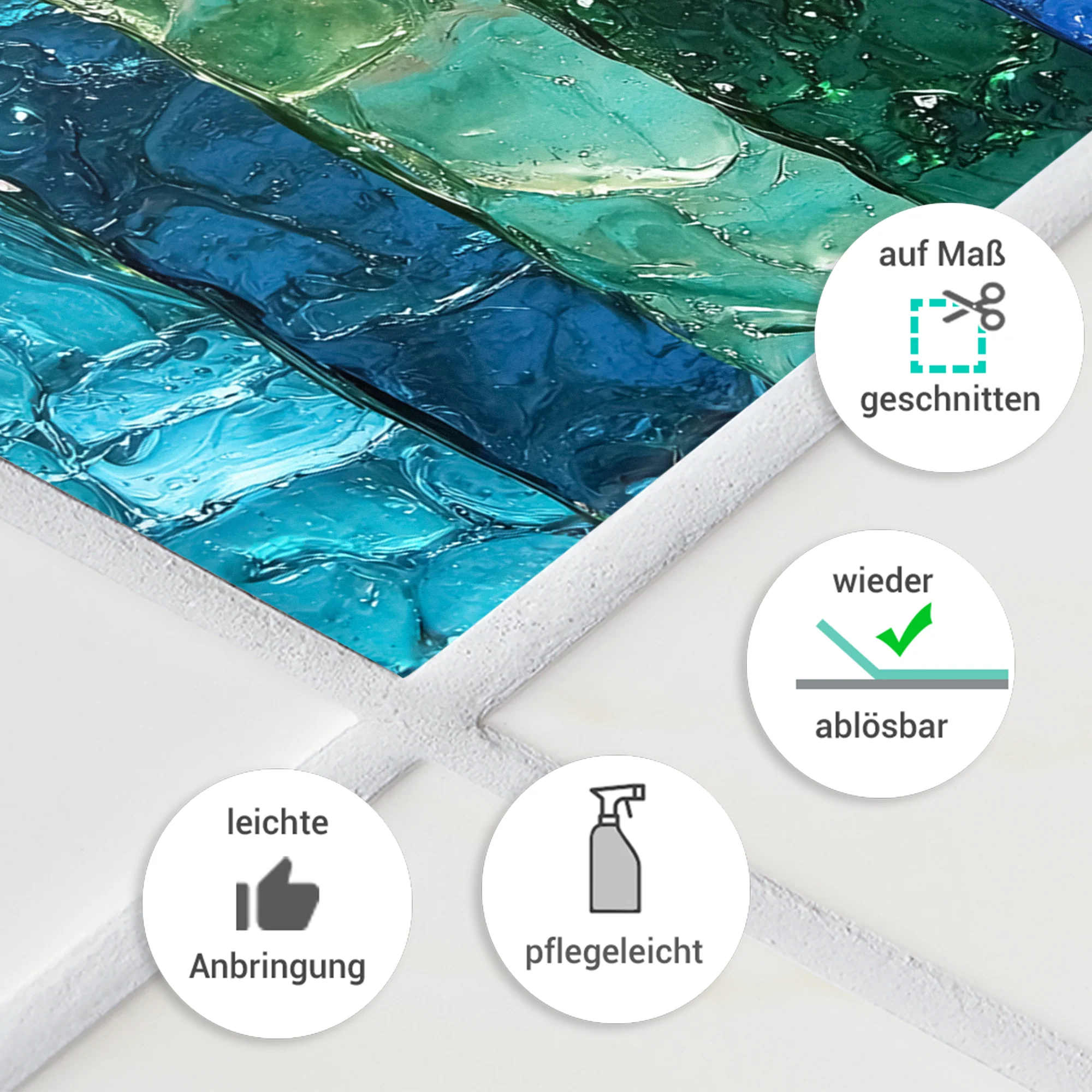 Fliesenaufkleber mit Wasserfarben-Motiv - Image 7