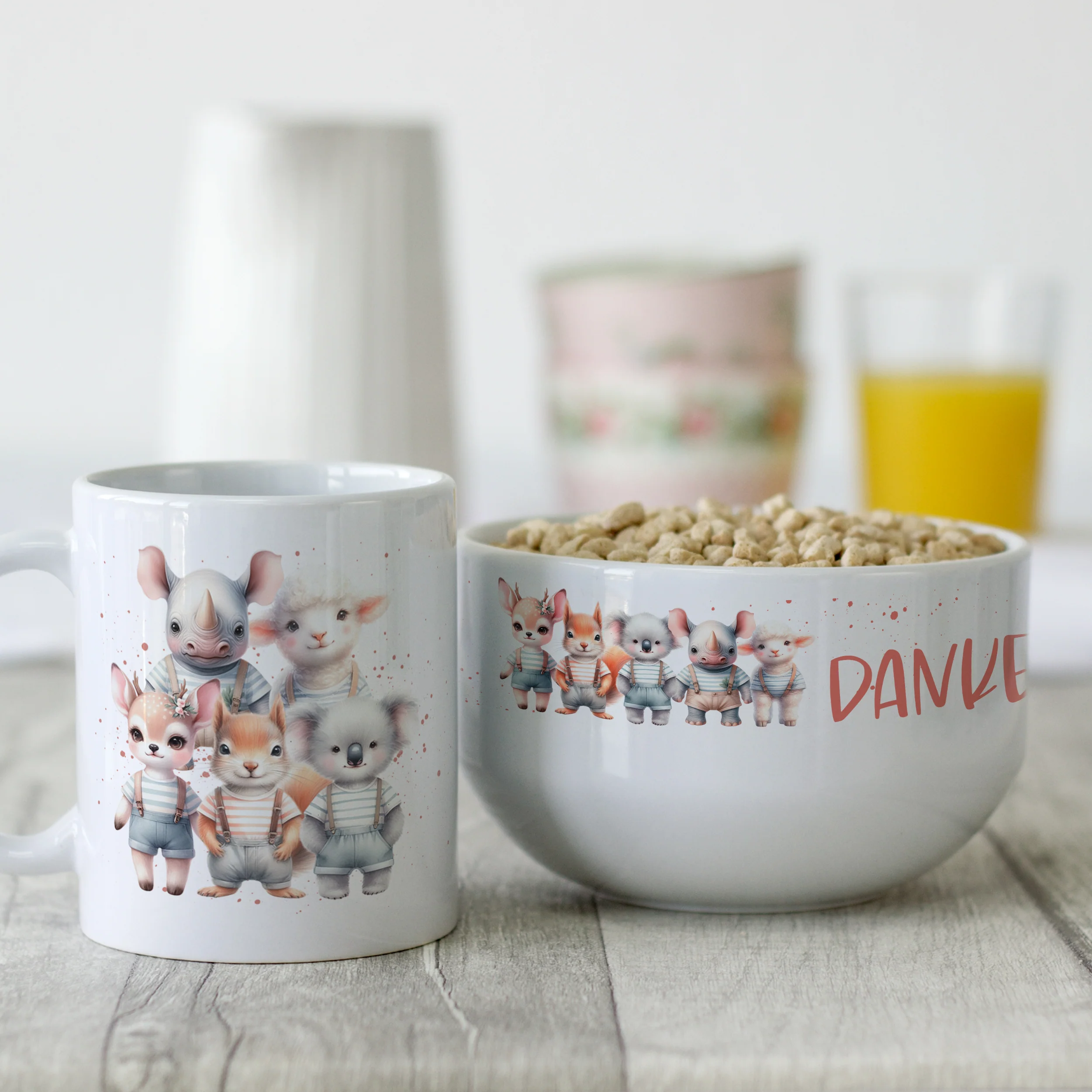 Frühstücksset mit süßen Tierchen - Für fröhliche Morgenstunden - Image 2