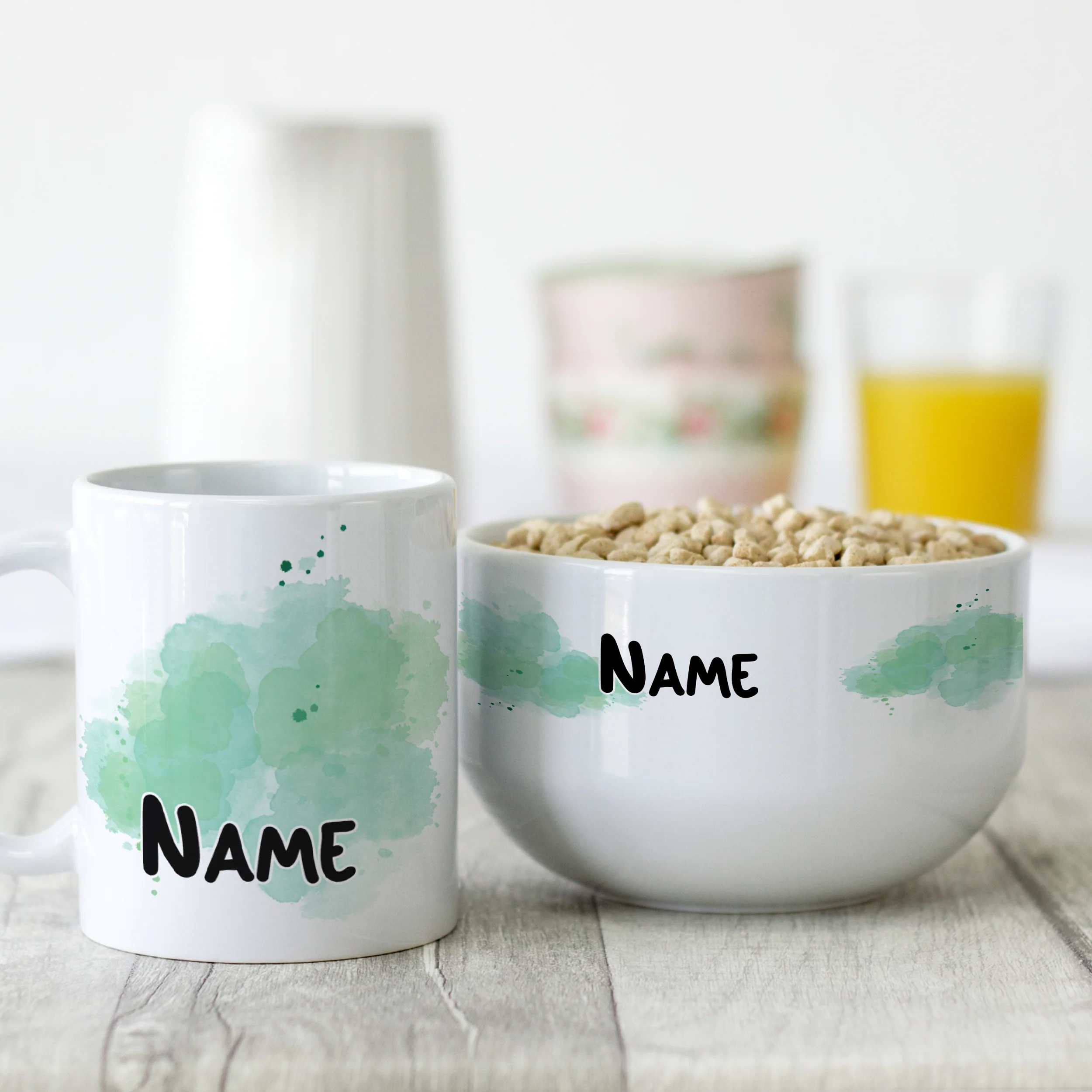 Frühstücksset Müslischale mit Tasse - Image 2