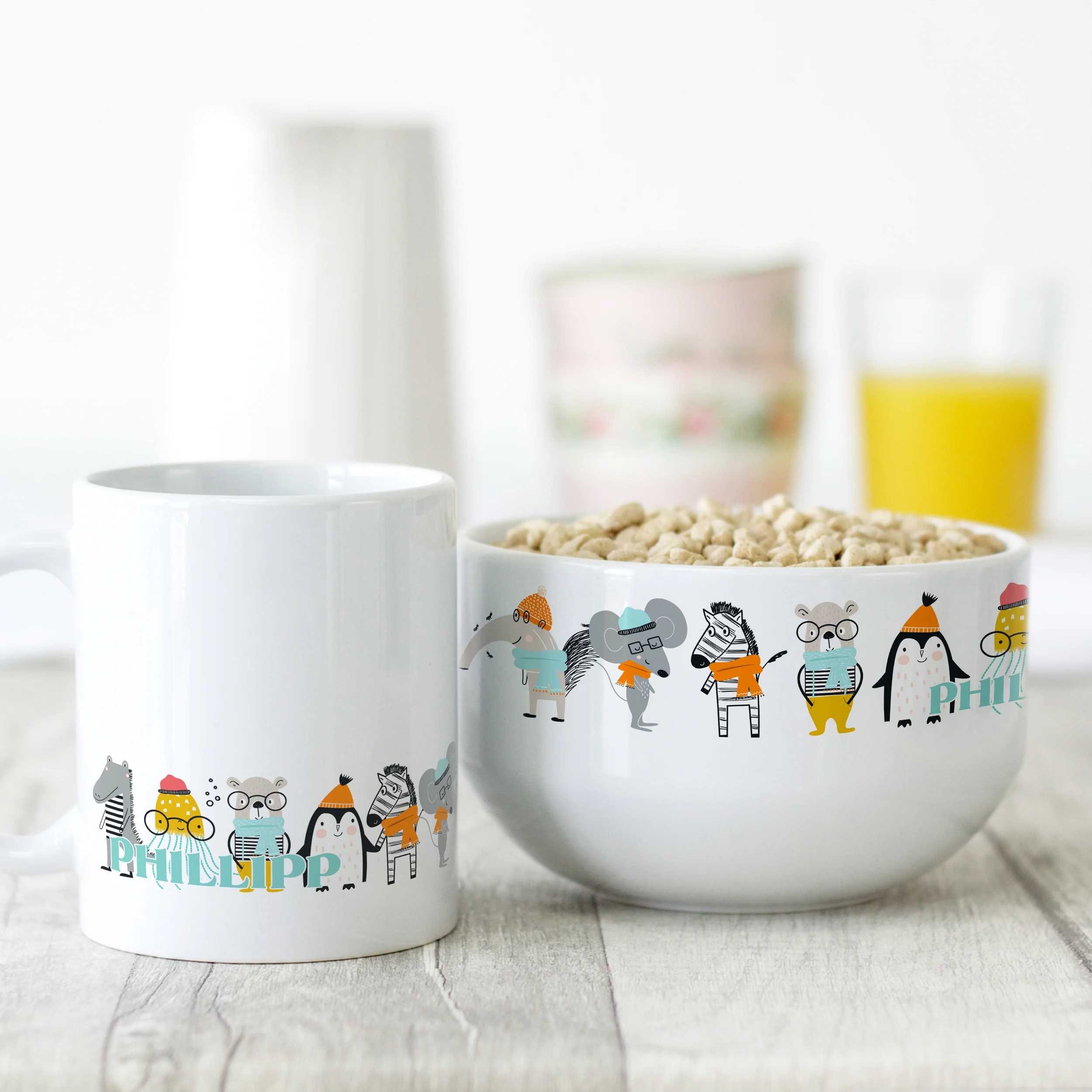 Frühstücksset Müslischale mit Tasse - Für fröhliche Morgenstunden - Image 2