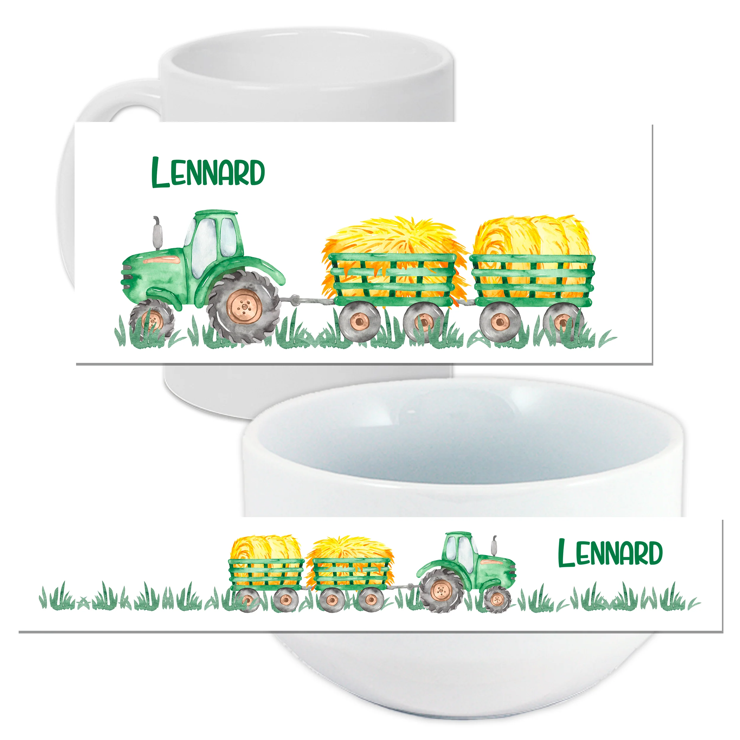 Frühstücksset Müslischale mit Tasse - Für kleine Bauernfreunde - Image 3