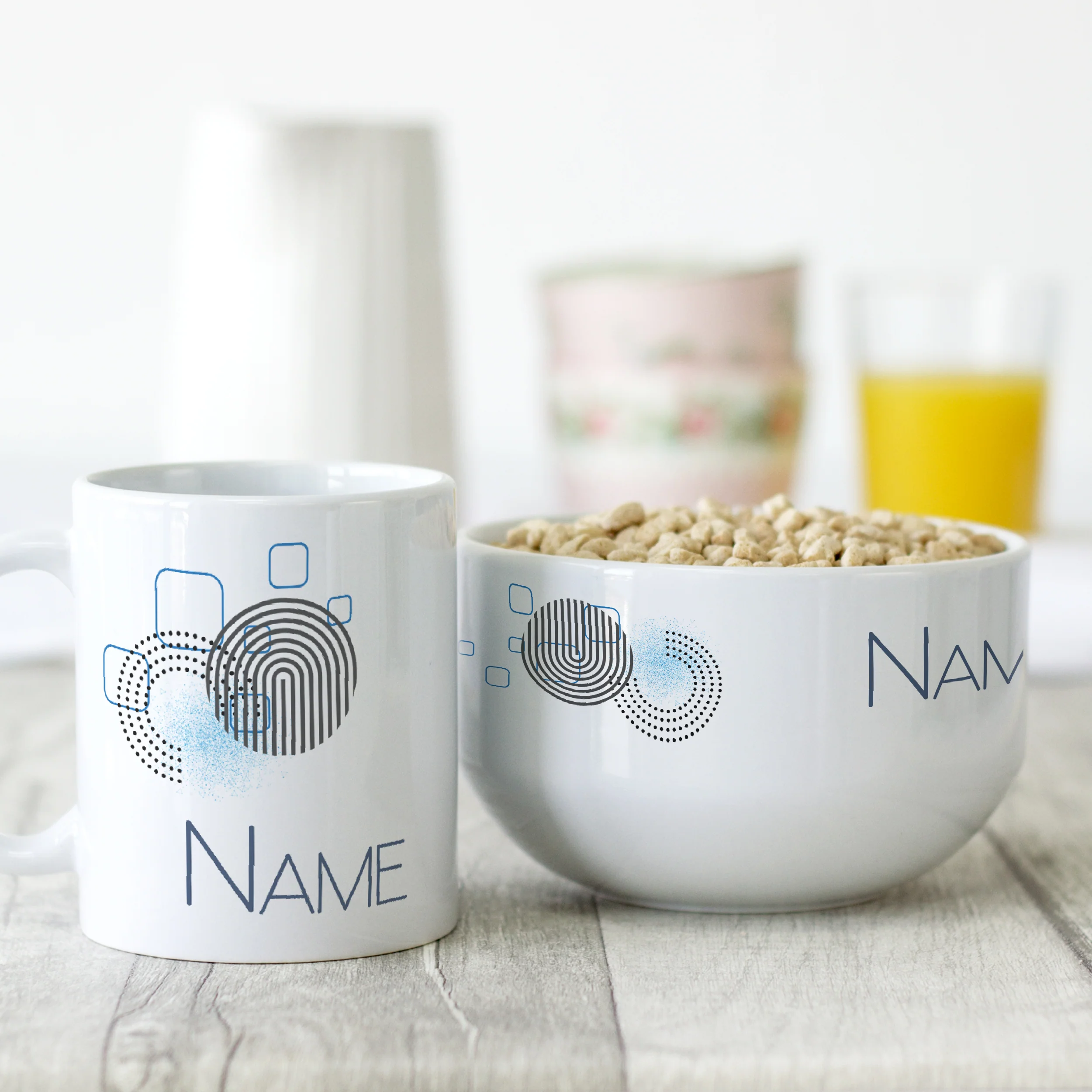 Frühstücksset Müslischale mit Tasse - Start in den Tag mit Stil - Image 2