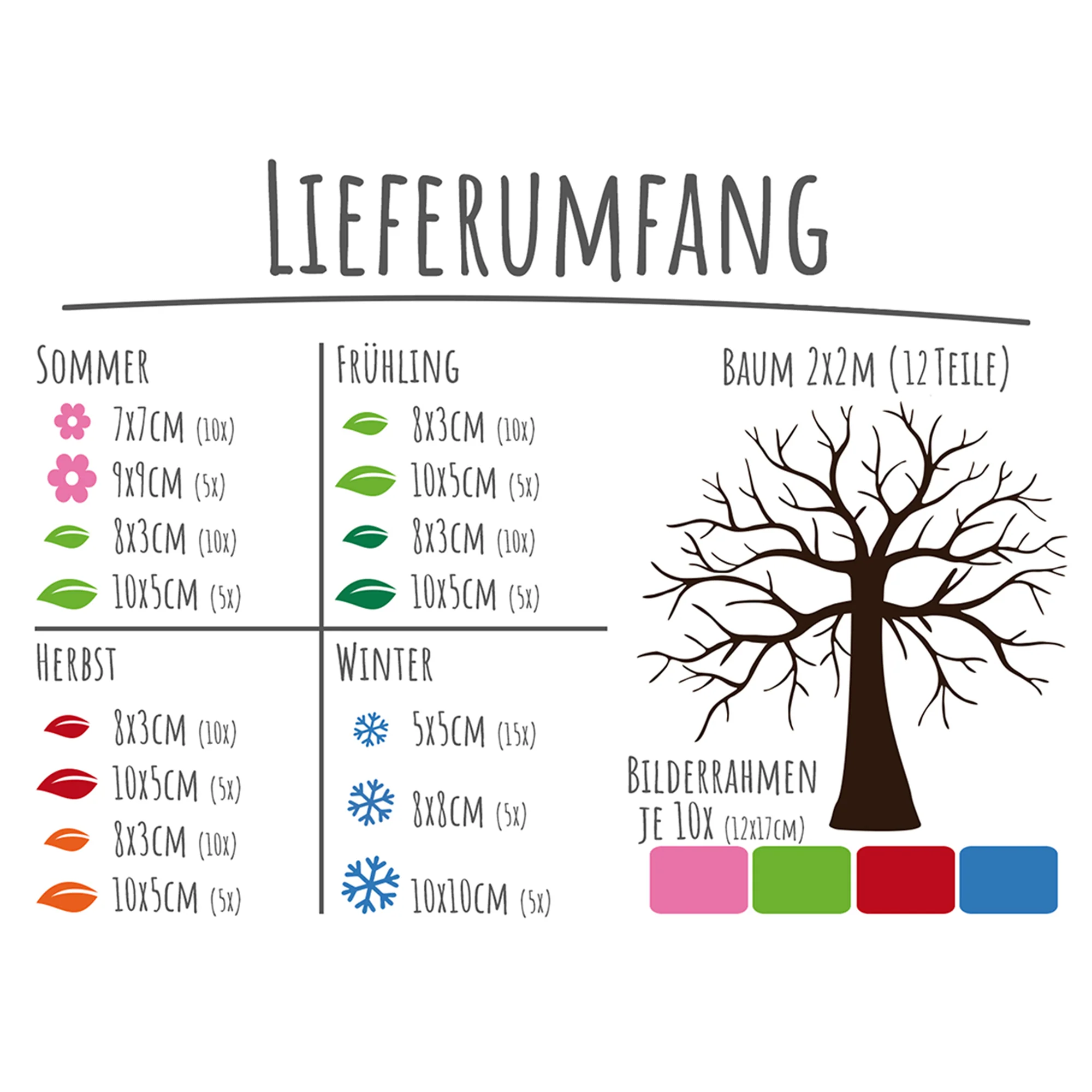 Baum - Vier Jahreszeiten Geburtstagskalender für Kindergarten - Image 3