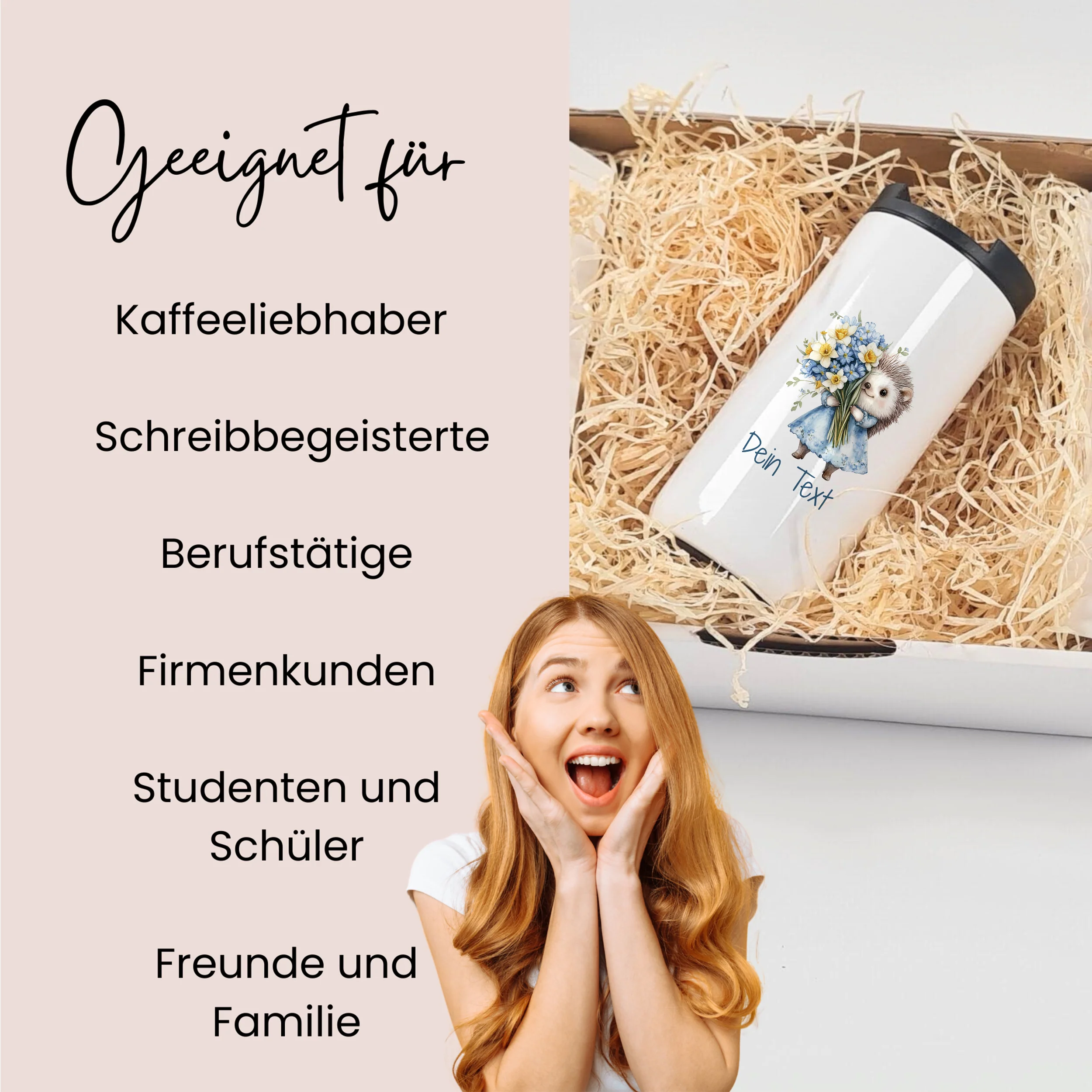 Geschenkset Kaffeebecher mit Tasse - Ein Lächeln für jeden Tag - Image 5
