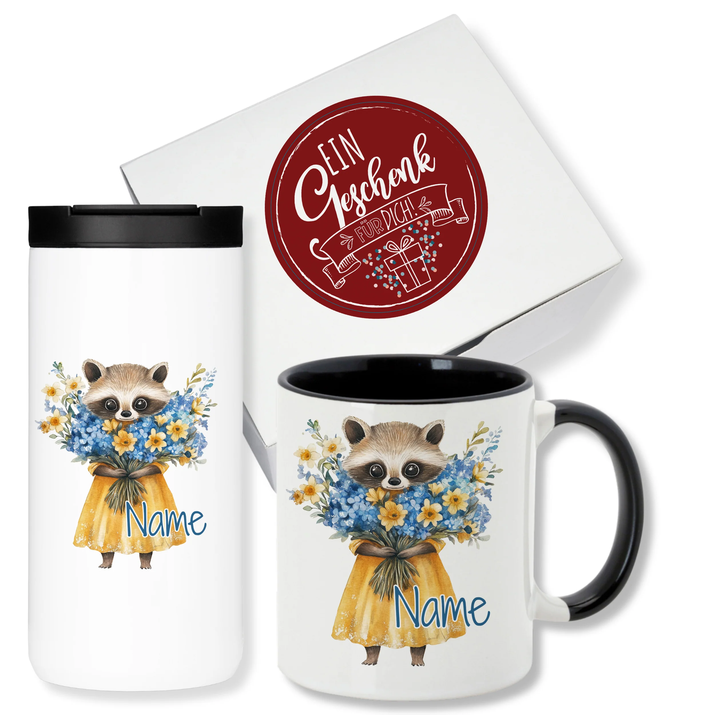 Geschenkset Kaffeebecher mit Tasse - Für Tierliebhaber - Image 2