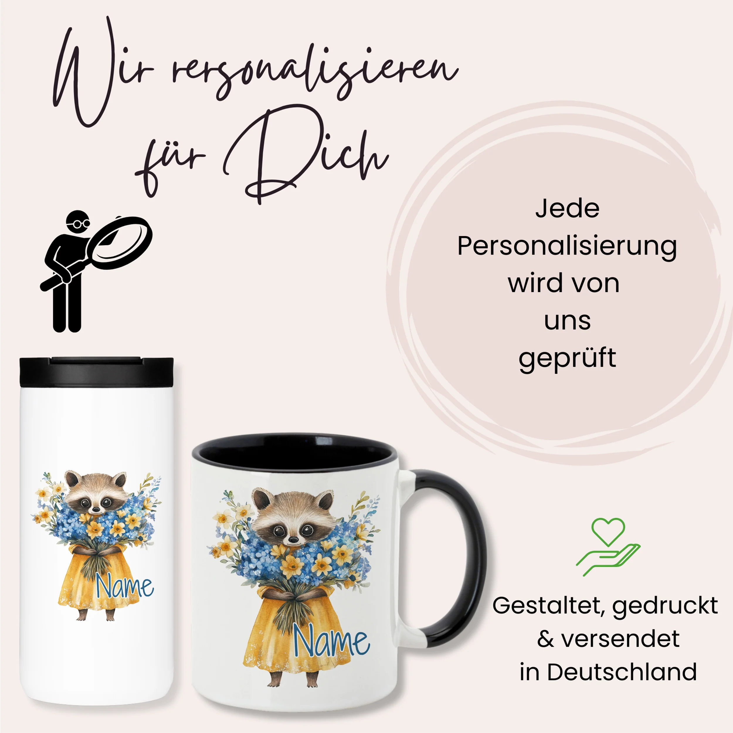 Geschenkset Kaffeebecher mit Tasse - Für Tierliebhaber - Image 4