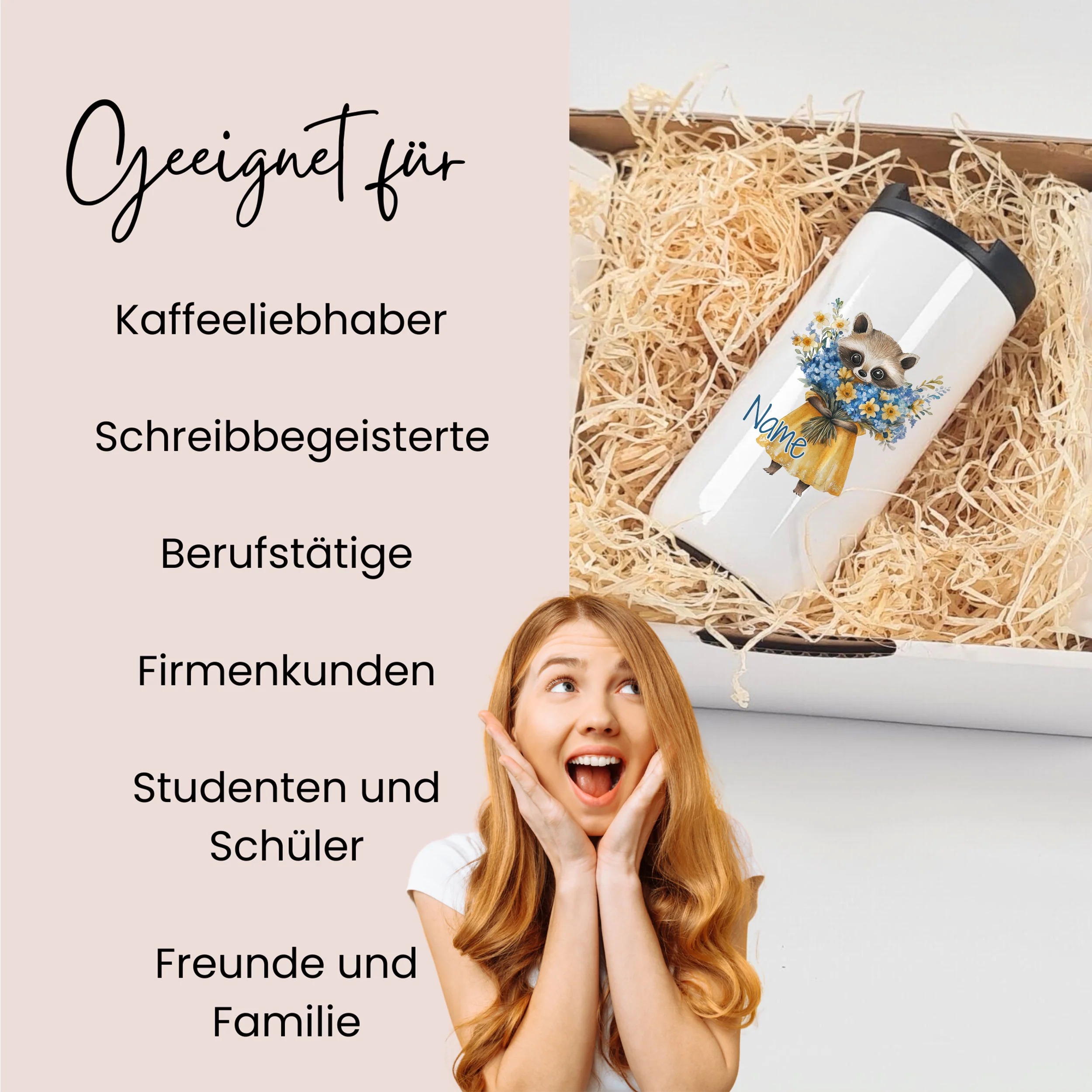 Geschenkset Kaffeebecher mit Tasse - Für Tierliebhaber - Image 6
