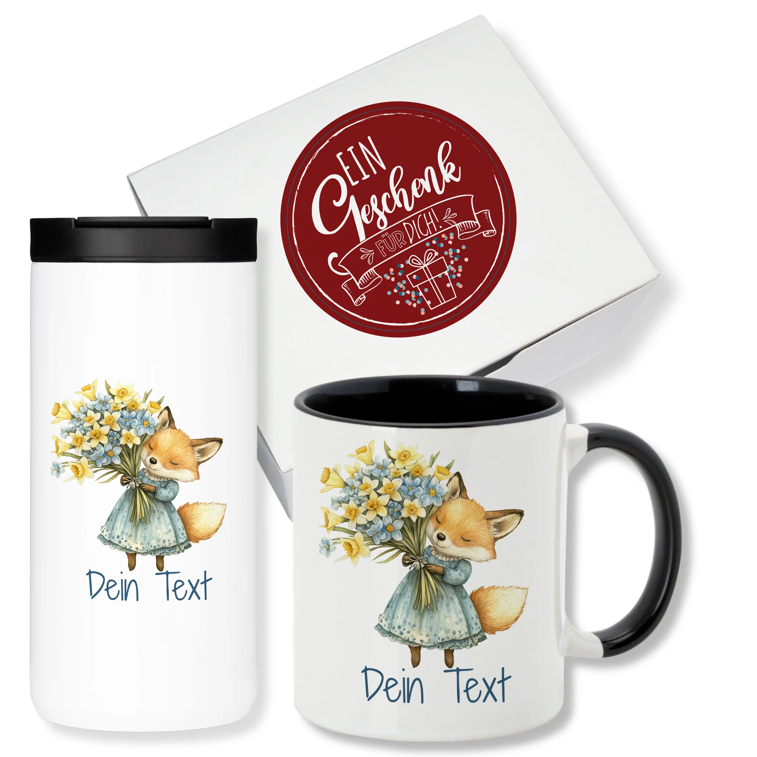 Geschenkset Kaffeebecher mit Tasse - Für Tierliebhaber - Image 2