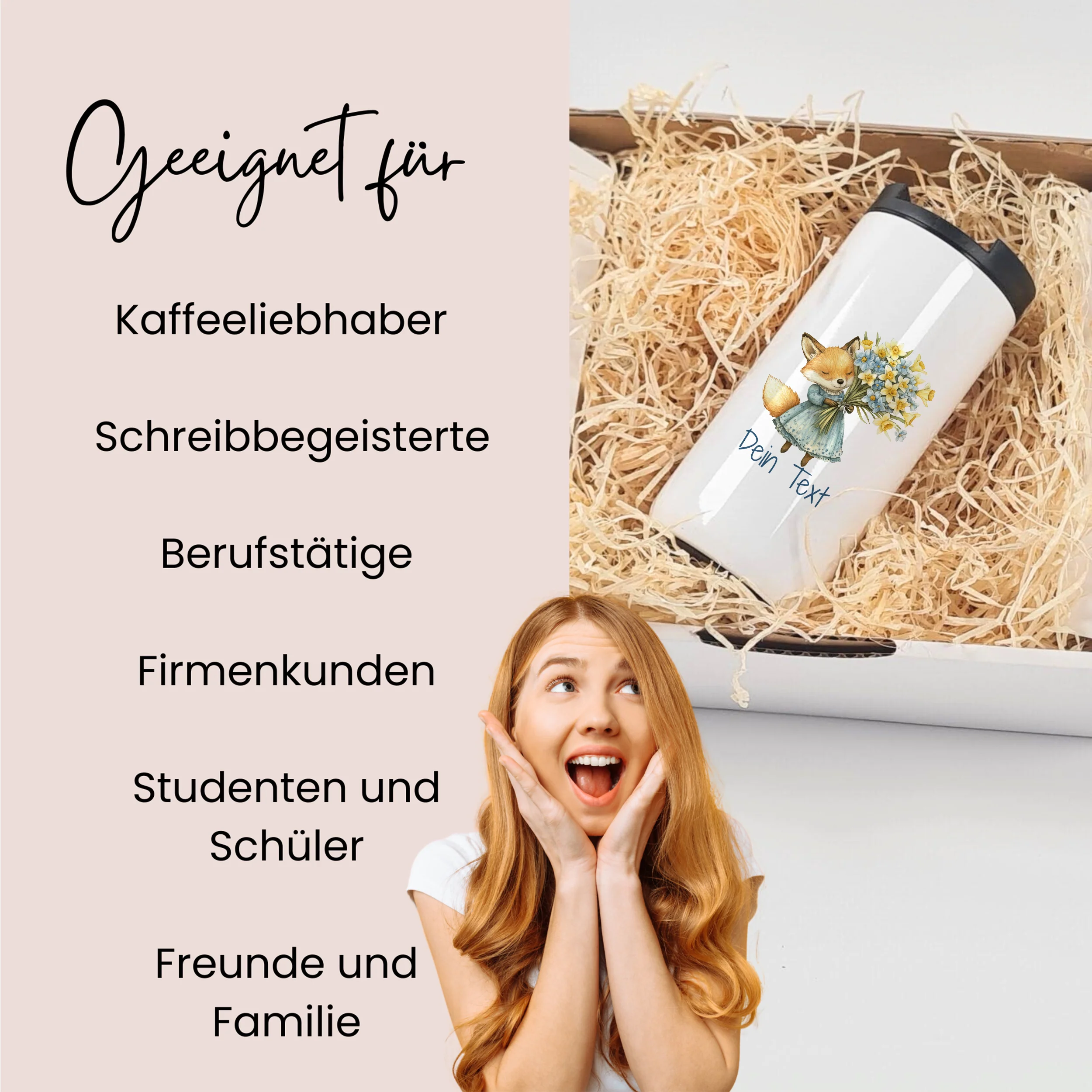 Geschenkset Kaffeebecher mit Tasse - Für Tierliebhaber - Image 6