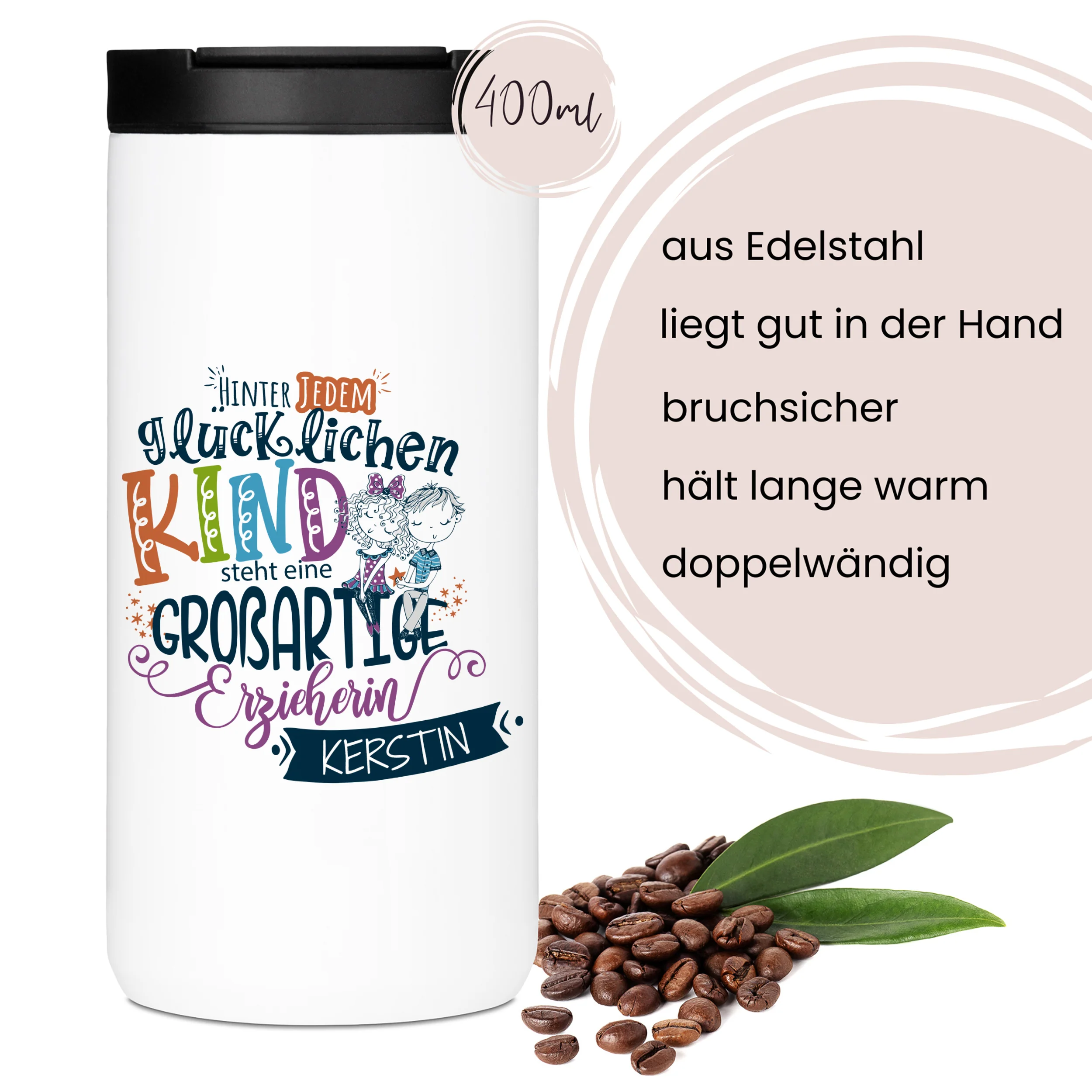 Geschenksets Set Kaffeebecher mit Notizbuch - Für besondere Erzieherinnen - Image 3