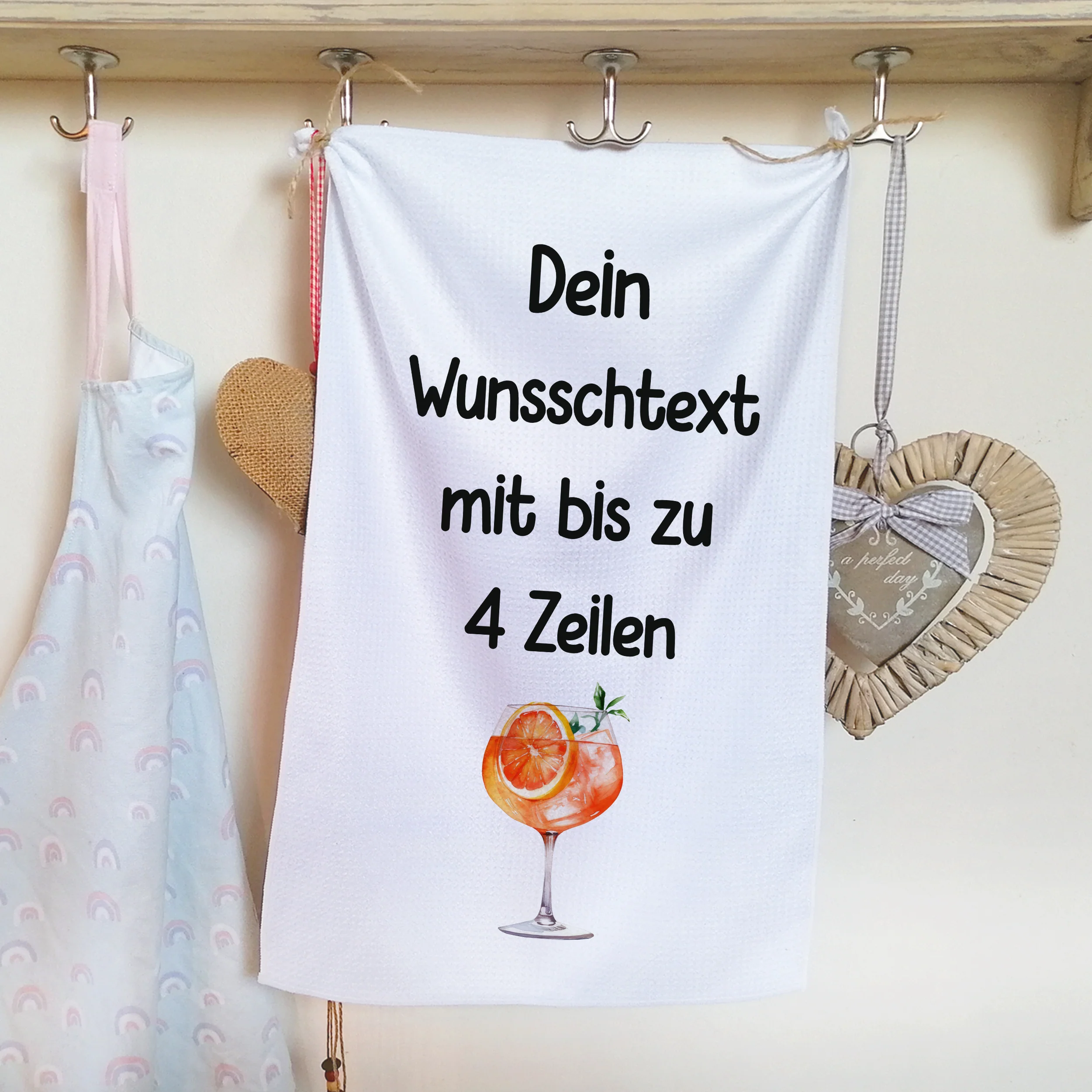 Geschirrtuch Cocktail - Wunschtext bis zu 4 Zeilen - Image 3
