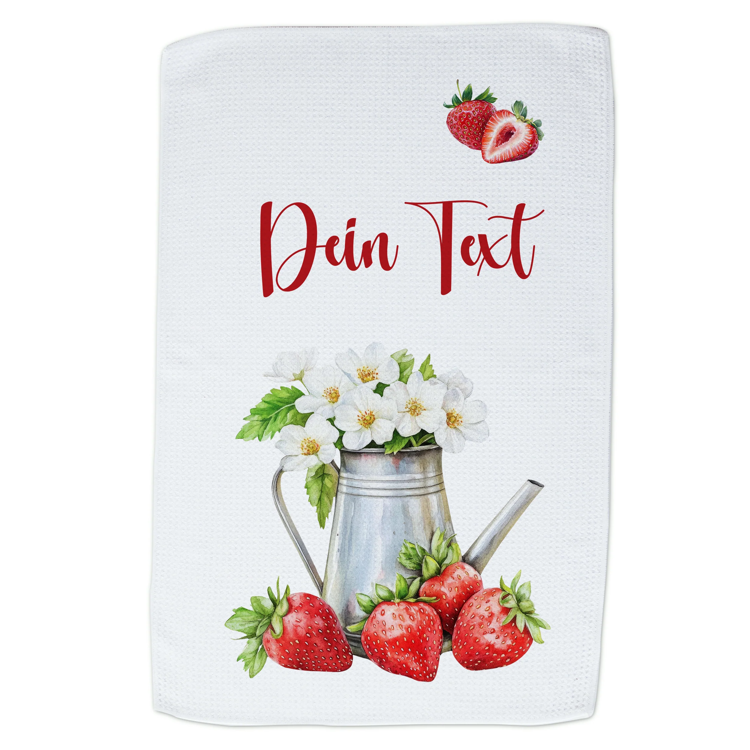 Geschirrtuch mit Erdbeeren und Gießkanne - Image 3