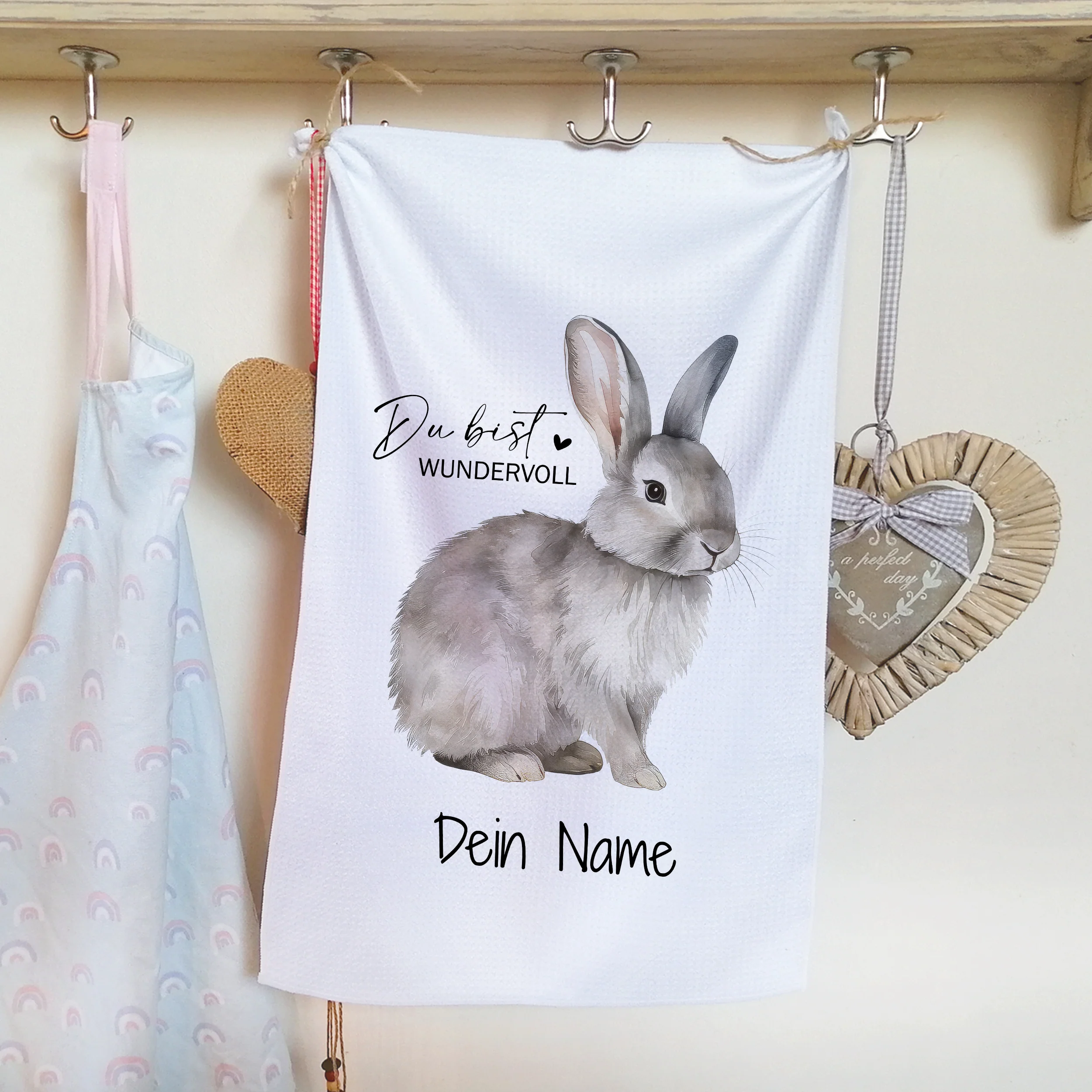 Geschirrtuch mit Kaninchen - Image 3