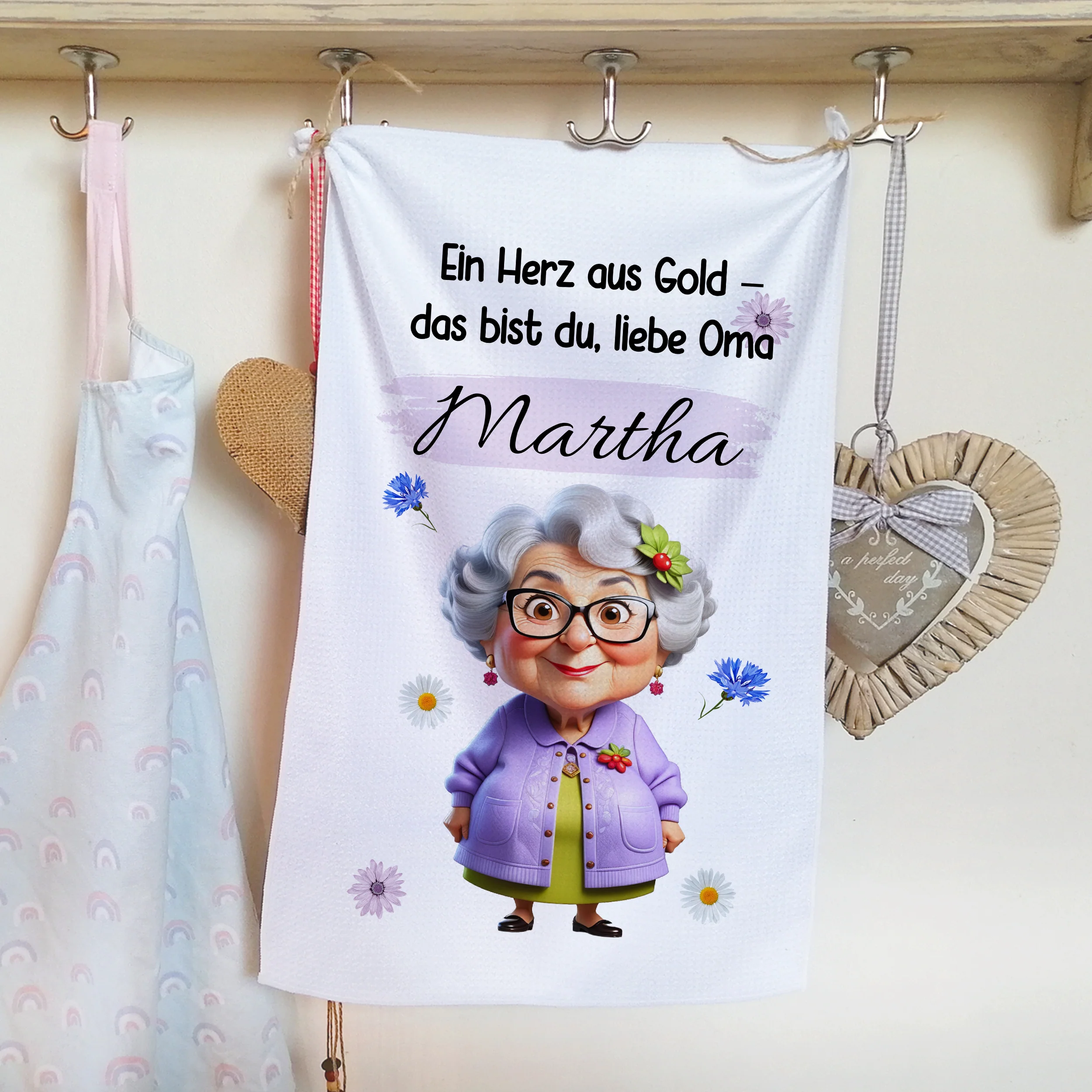 Geschirrtuch Oma Martha - Ein Herz aus Gold für die beste Oma - Image 3