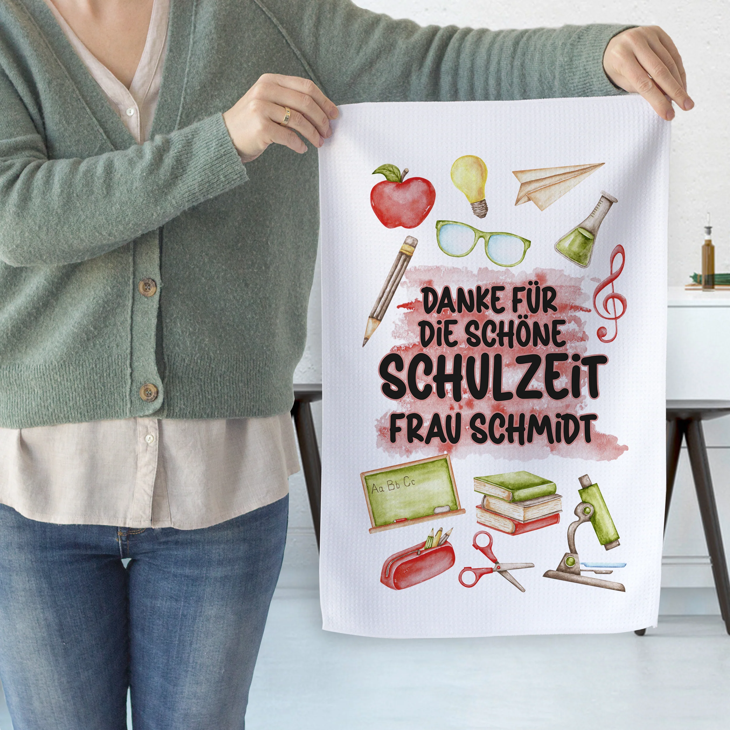 Geschirrtuch Schulzeit - Ein Dankeschön für tolle Erinnerungen - Image 2