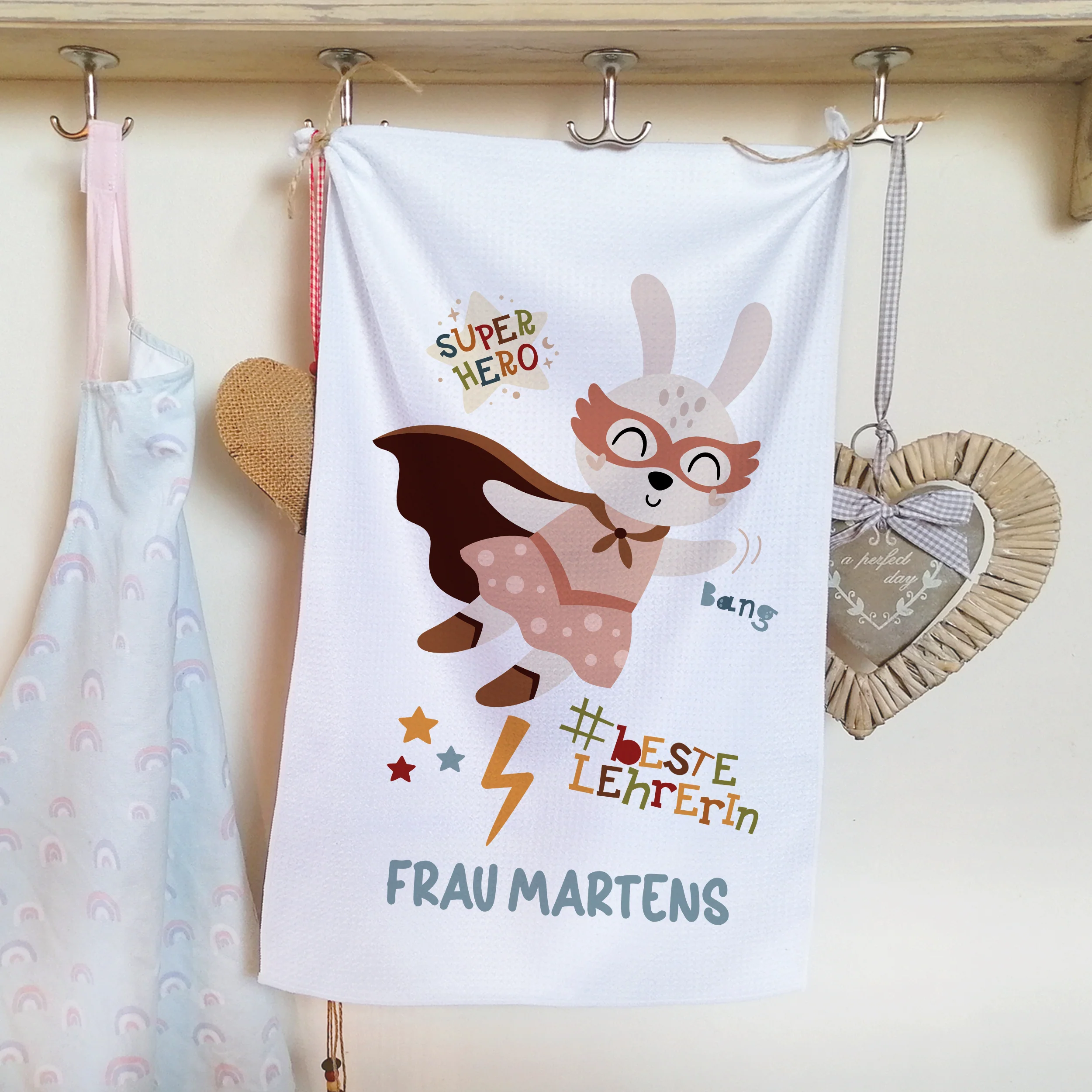 Geschirrtuch Superheldin - Für die beste Lehrerin - Image 3