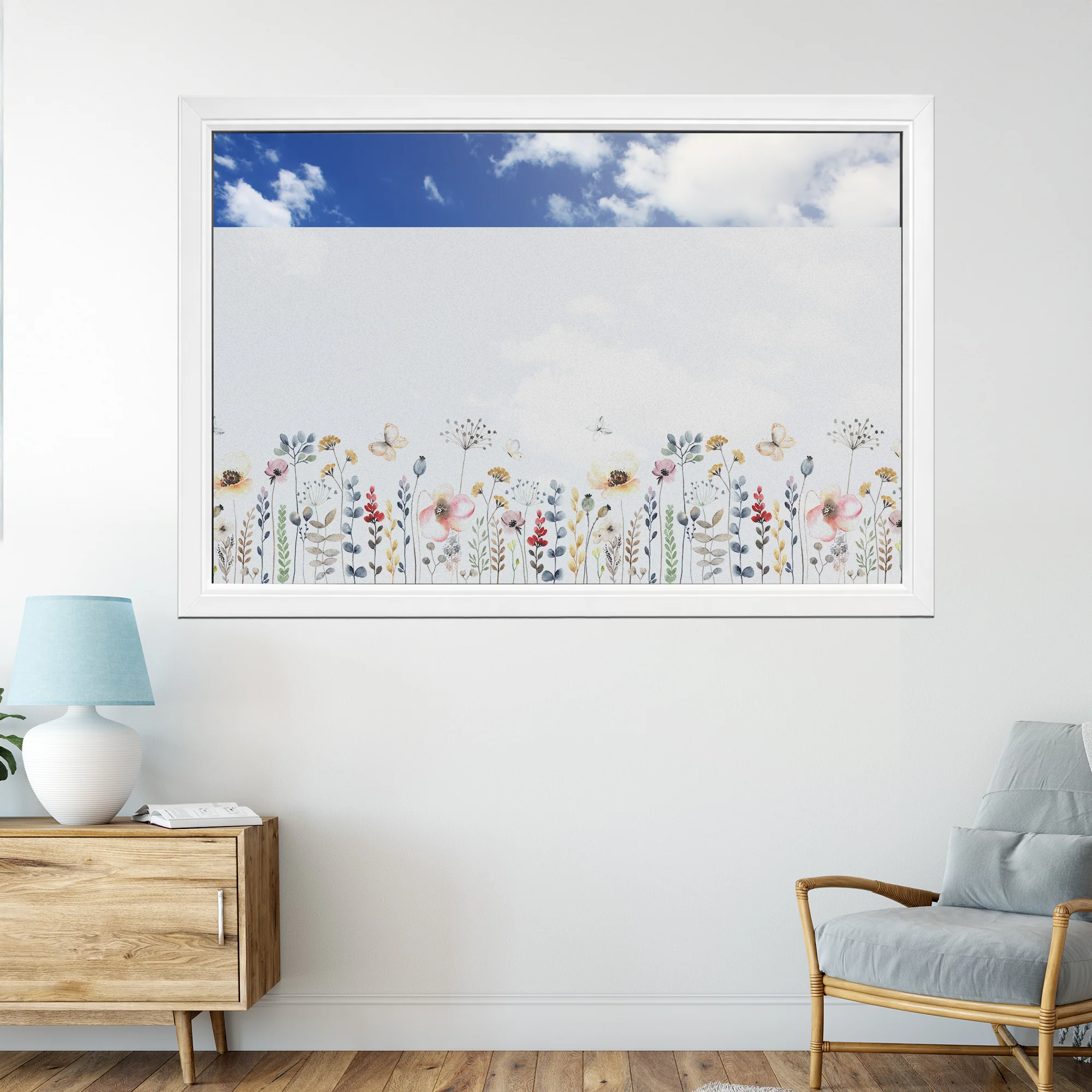 Fensterfolie Blumenwiese - Image 4