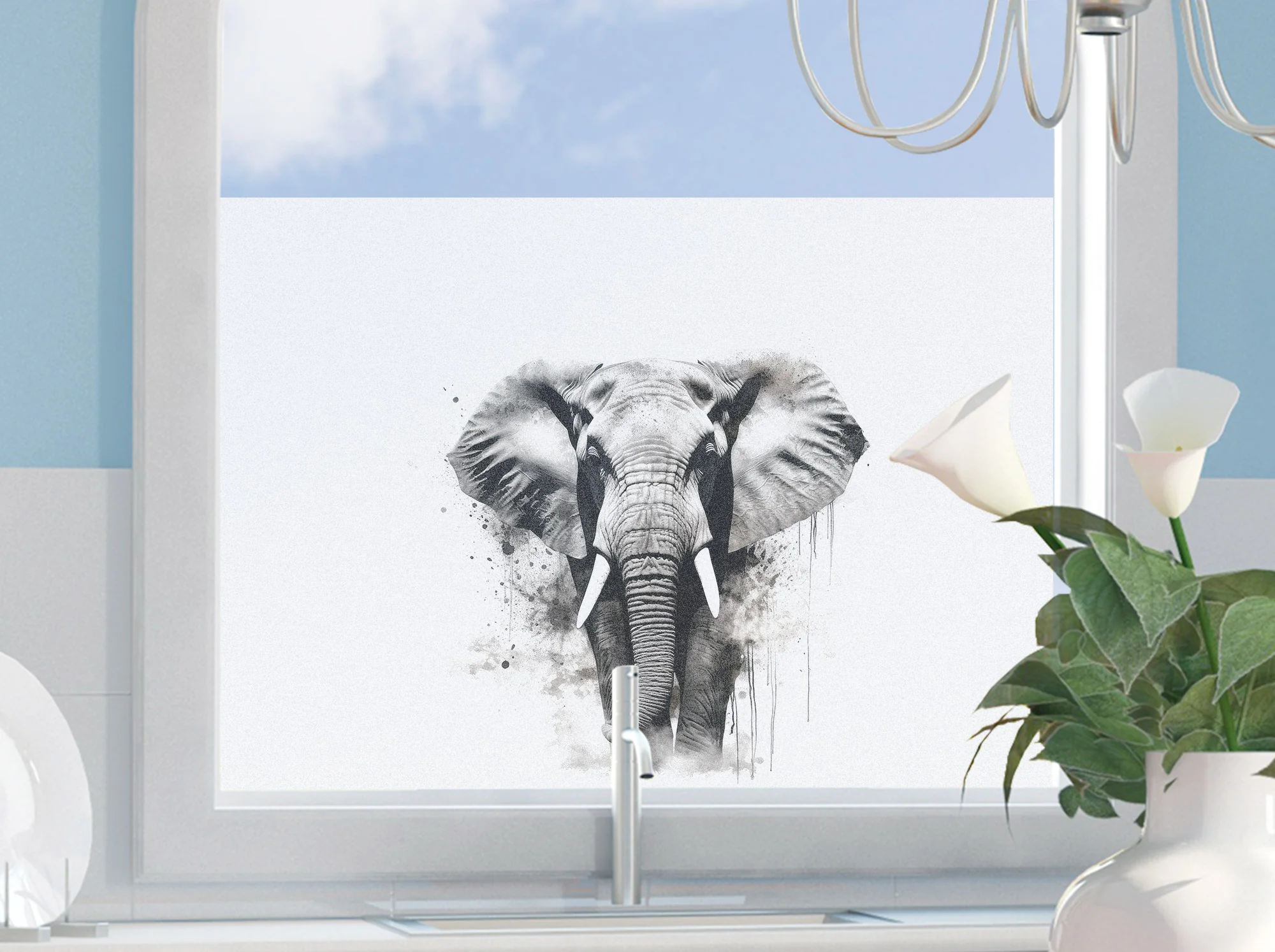 Fensterfolie Elefant - Image 3