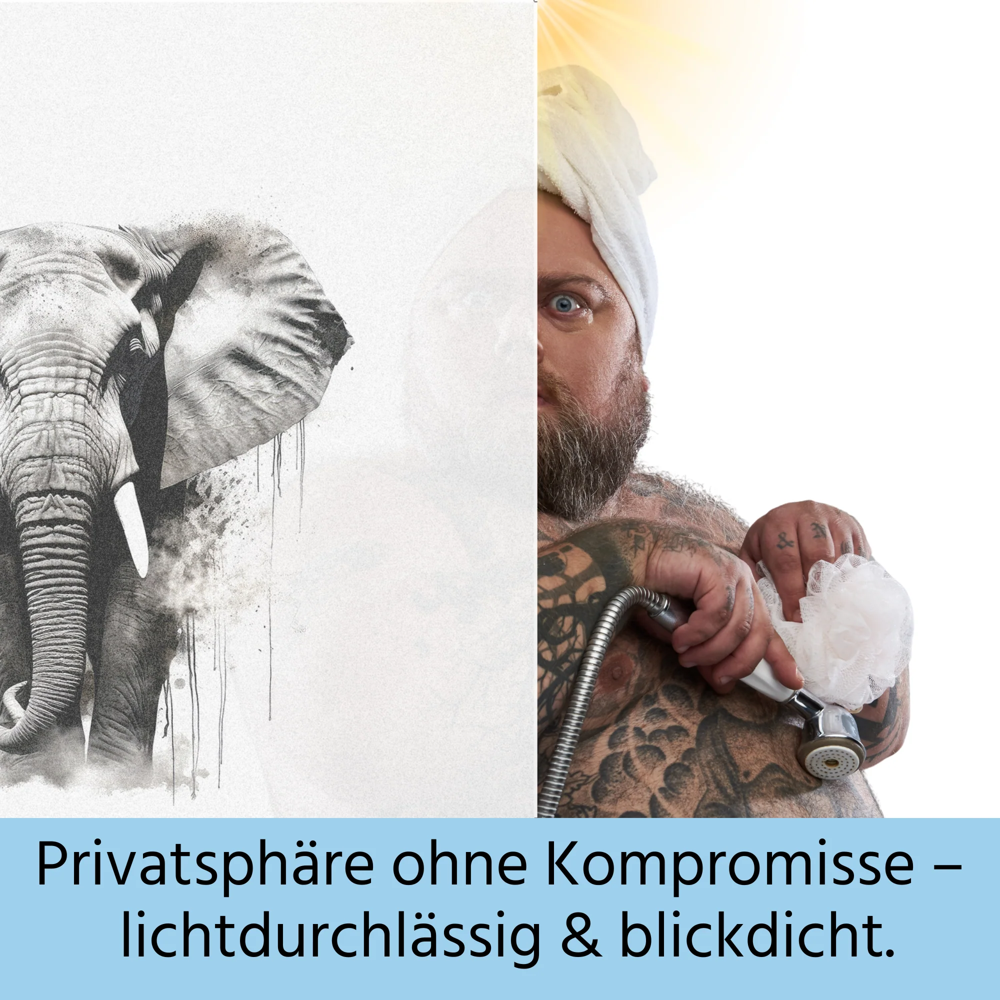 Fensterfolie Elefant - Image 4