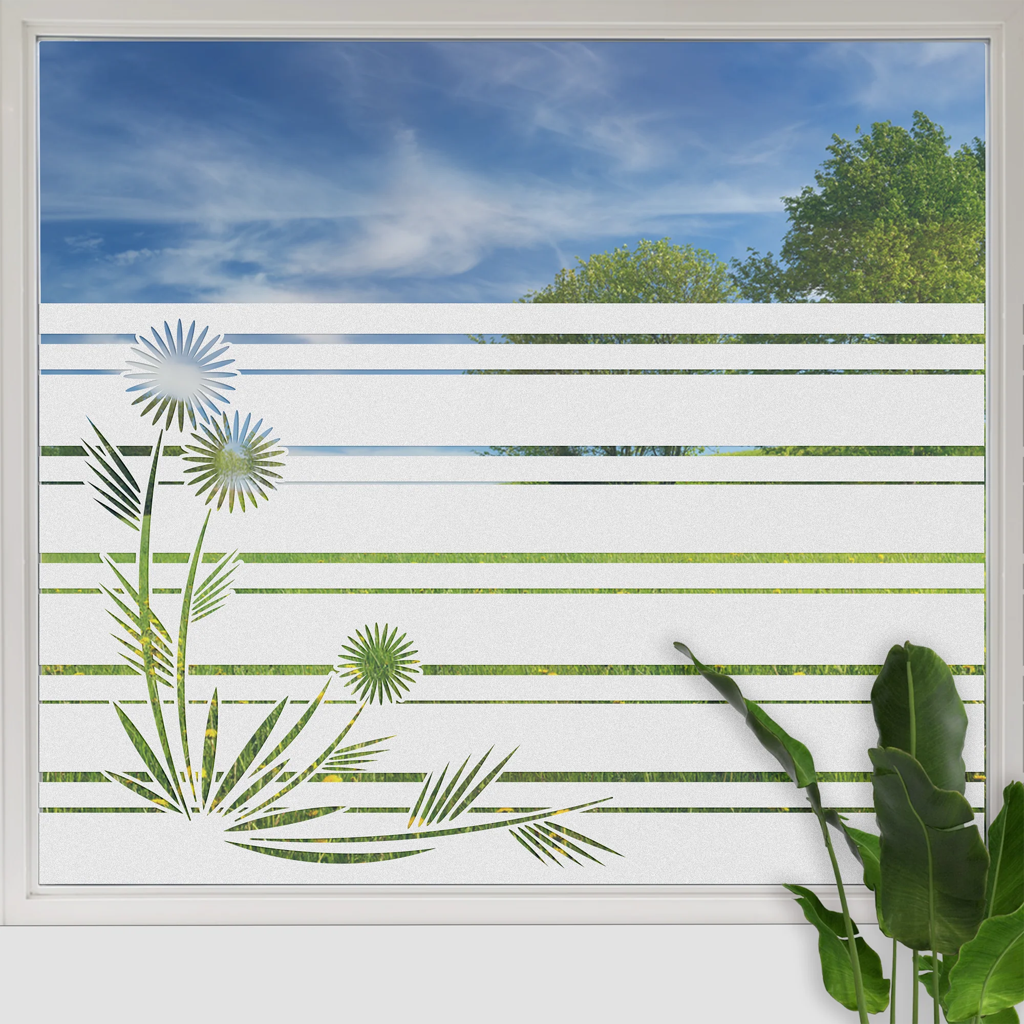 Fensterfolie mit Pflanzenmotiv - Image 3