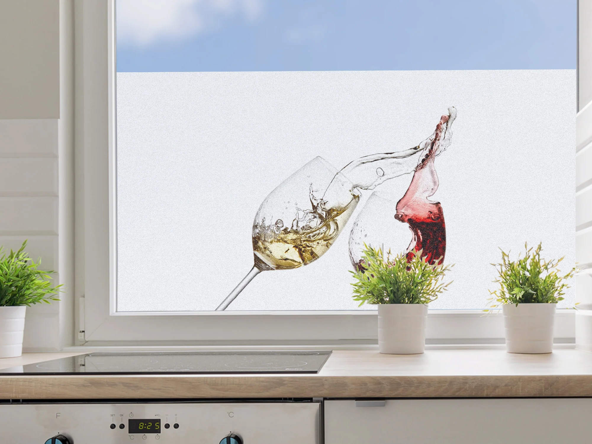 Fensterfolie mit spritzigen Weinmomenten - Image 3