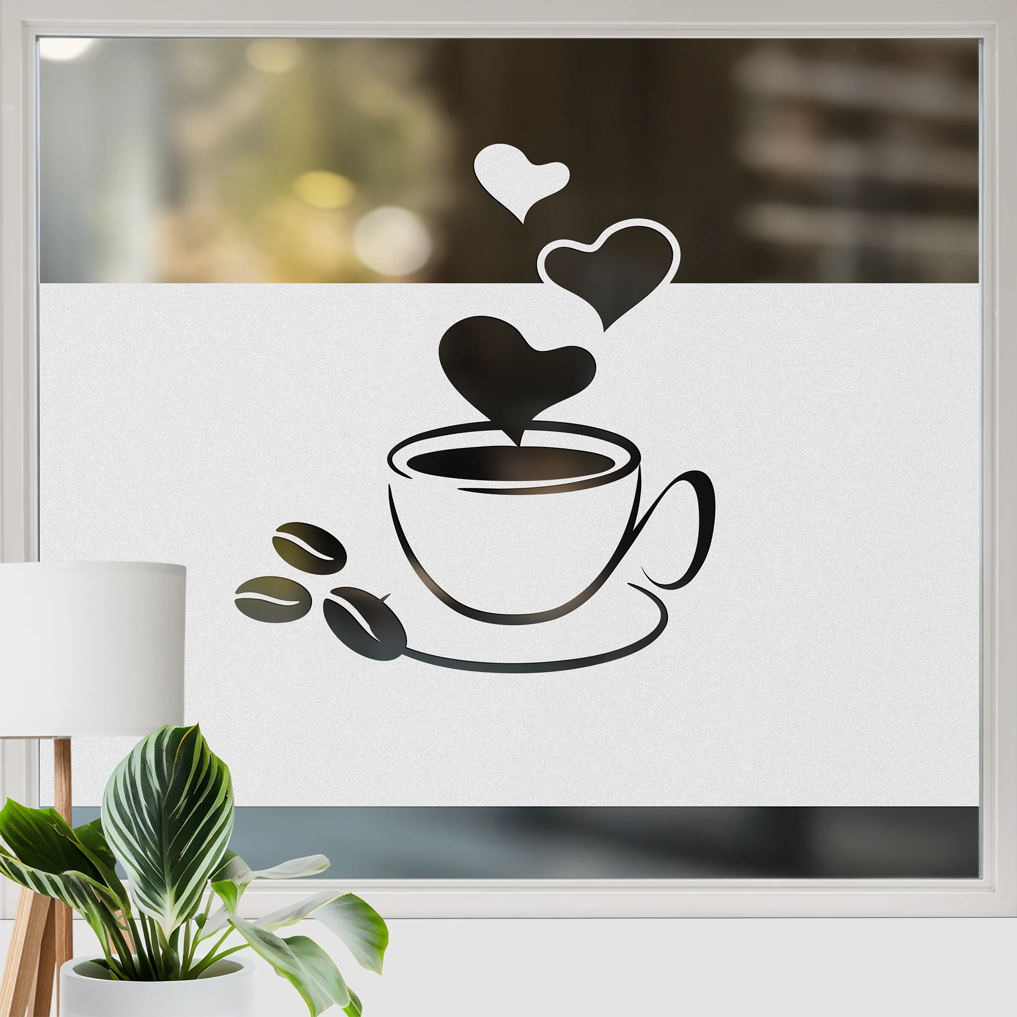 Fensterfolie Tasse mit Herz - Für ein herzliches Zuhause - Image 3