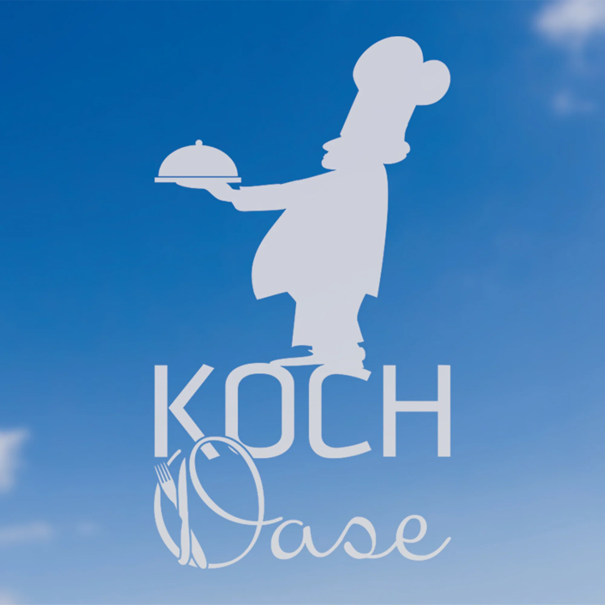 Glastür Aufkleber Koch Oase - Image 3
