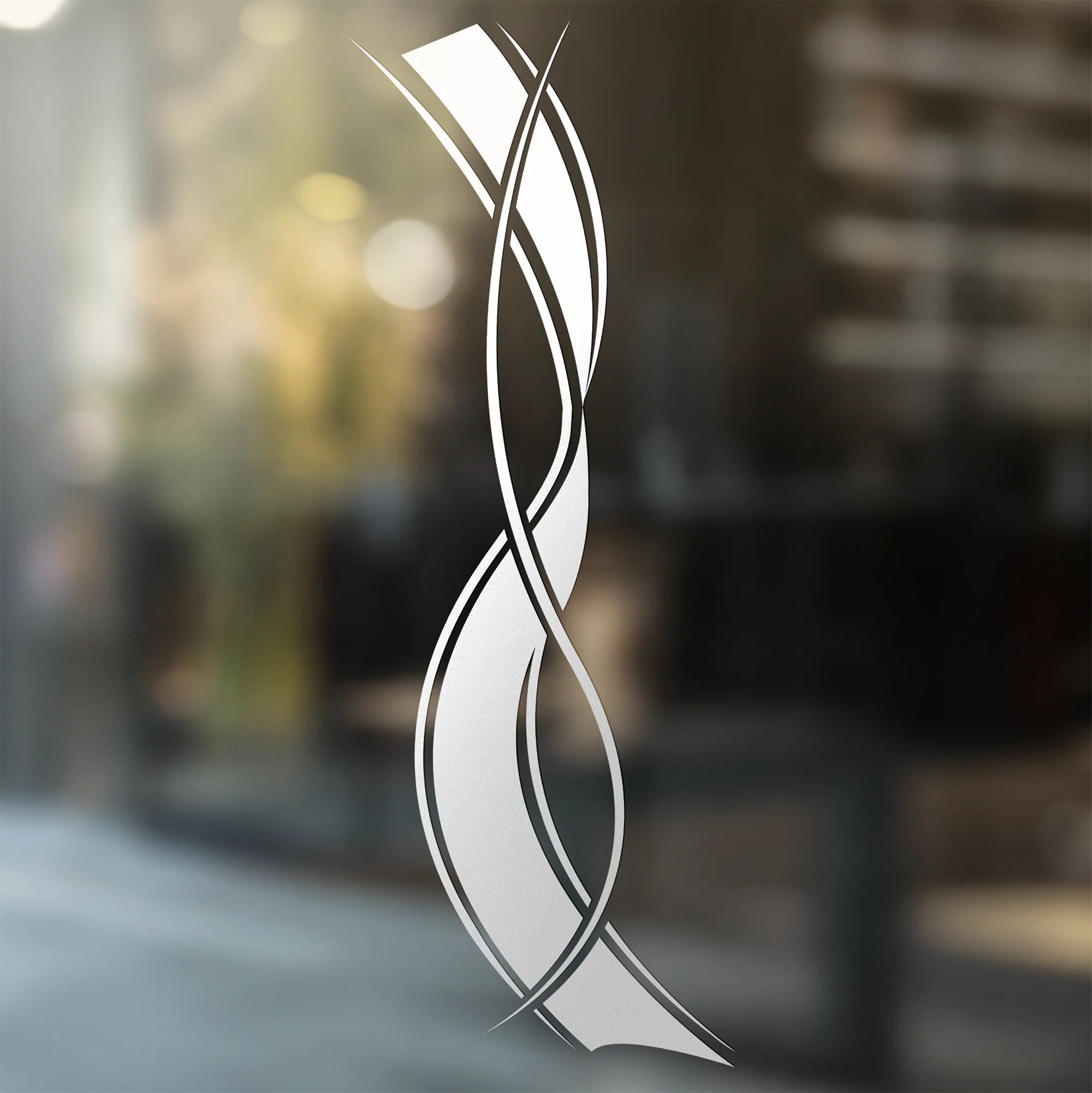 Glastür Aufkleber Linien - Image 3