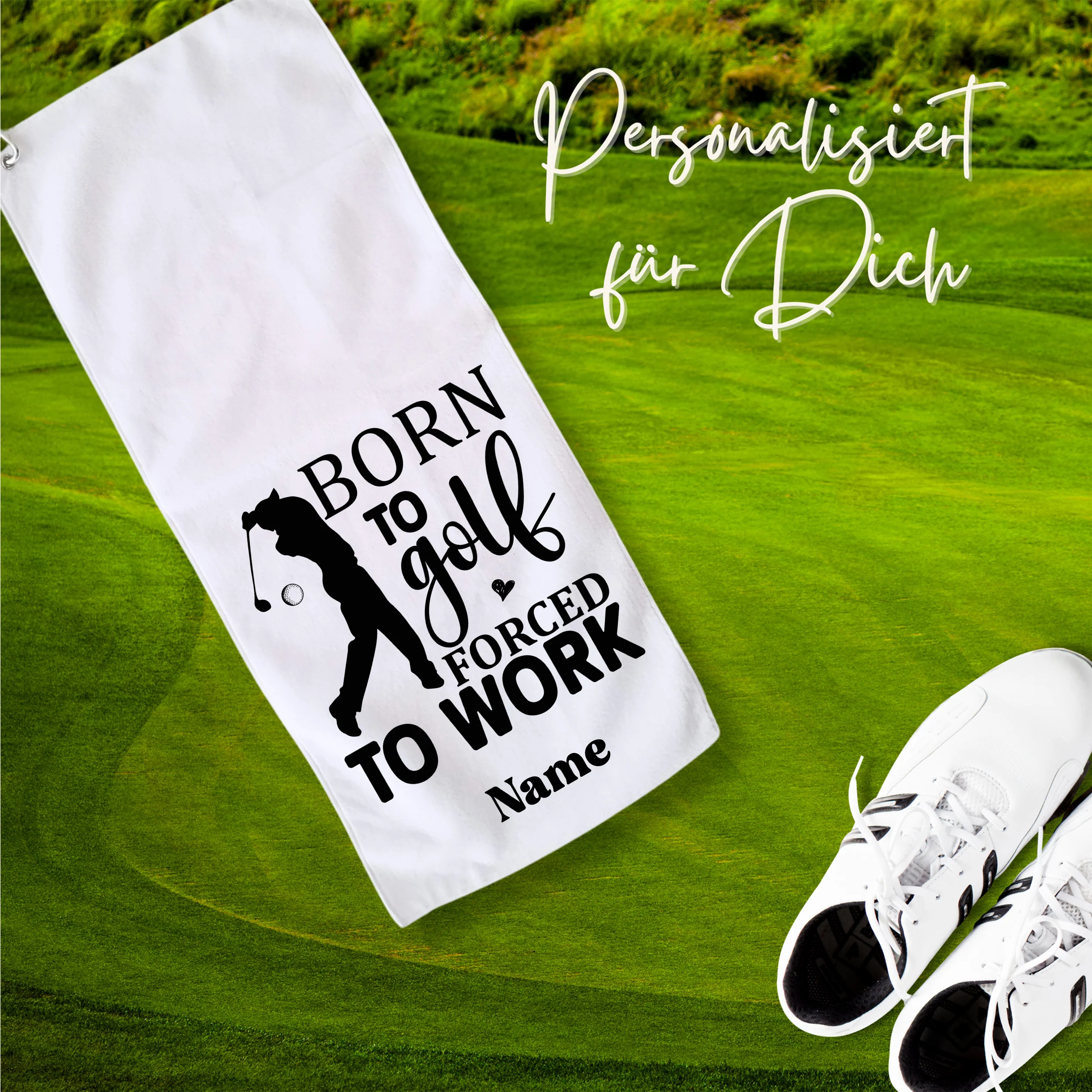 Golftuch mit humorvollem Spruch - Für wahre Golf-Liebhaber - Image 2