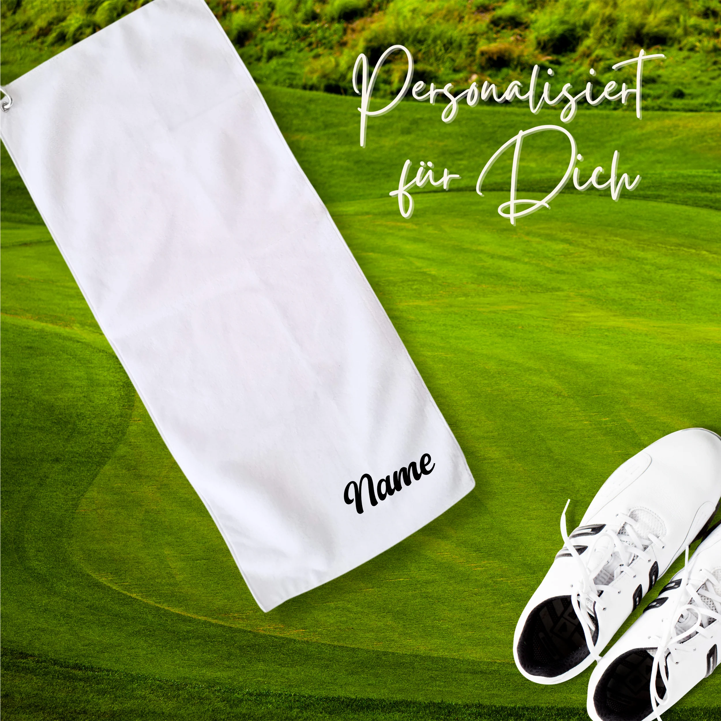 Golftuch mit personalisierbarem Namen - Dein perfekter Begleiter auf dem Platz - Image 2