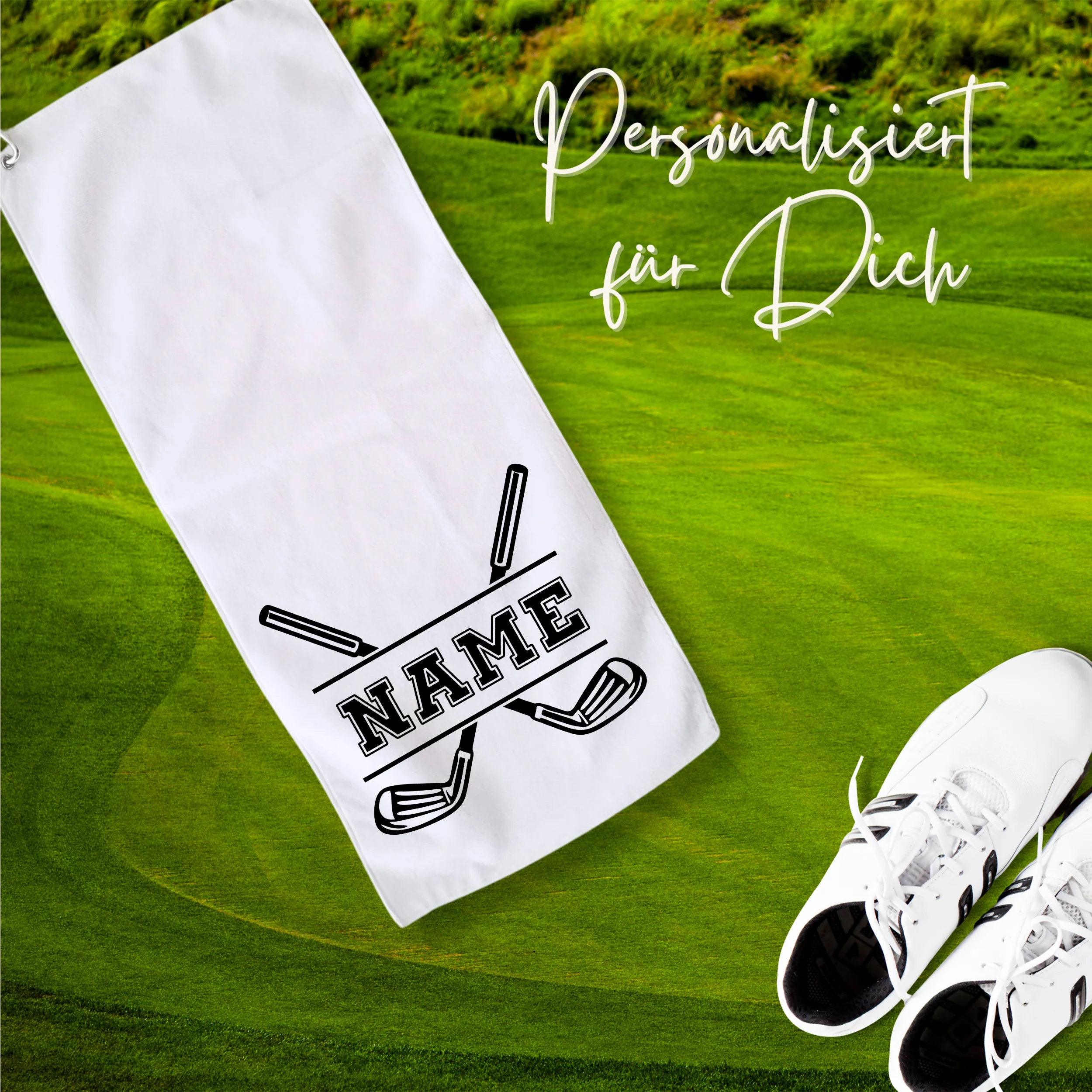 Golftuch mit personalisierbarem Namen - Dein stilvoller Begleiter auf dem Green - Image 2