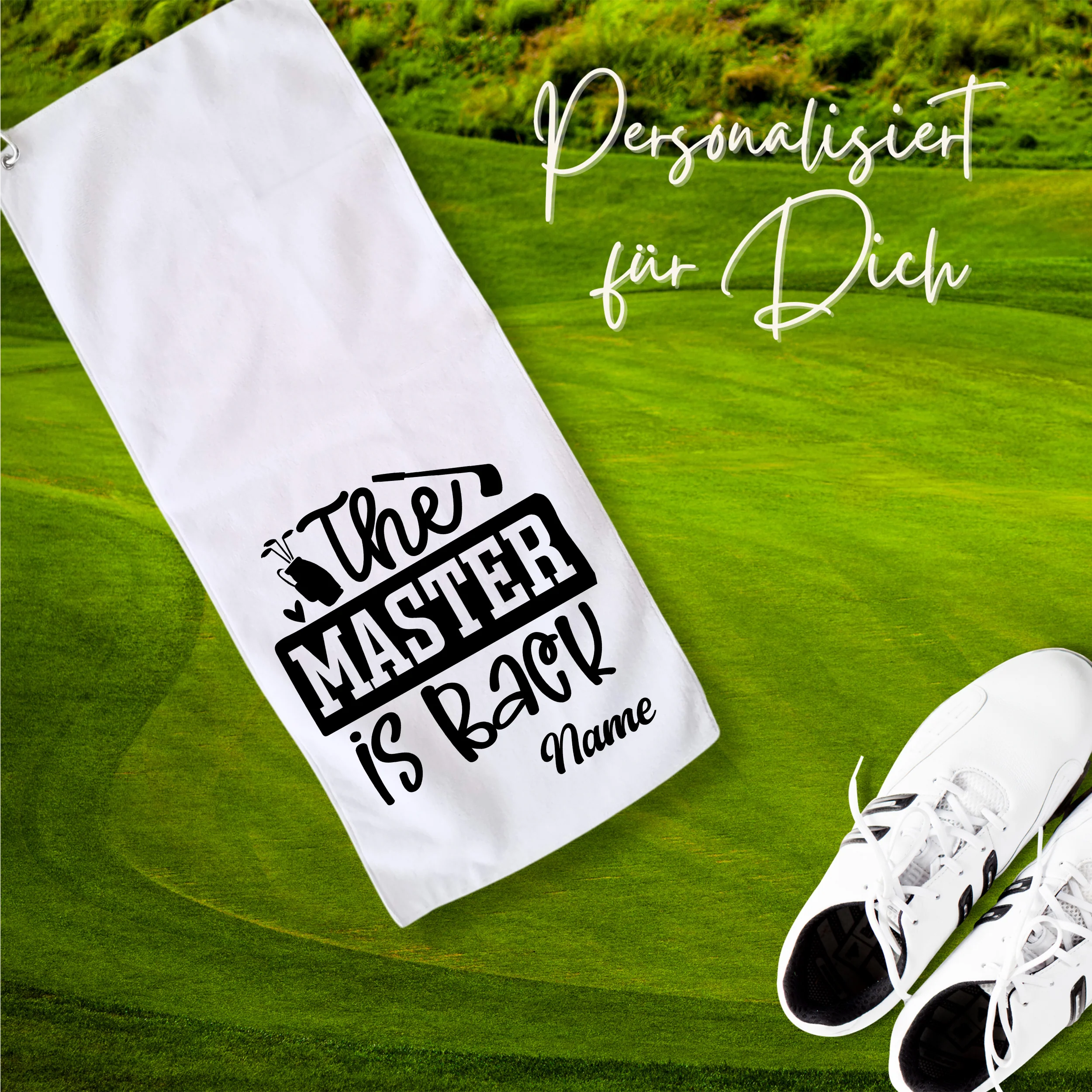 Golftuch mit persönlicher Note - Der Meister ist zurück - Image 2