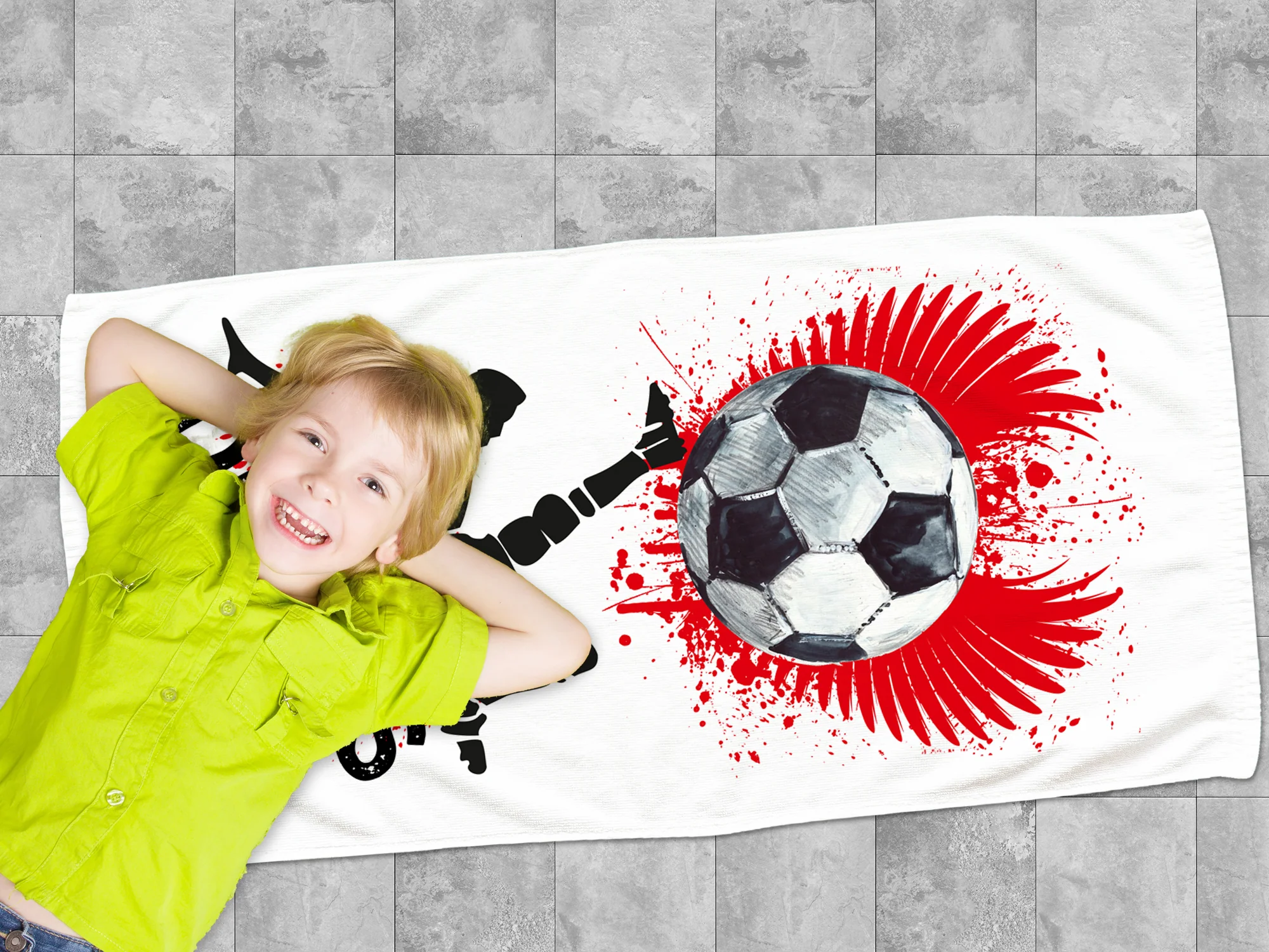 Handtuch Fußballmotiv - Für kleine Torhüter - Image 3