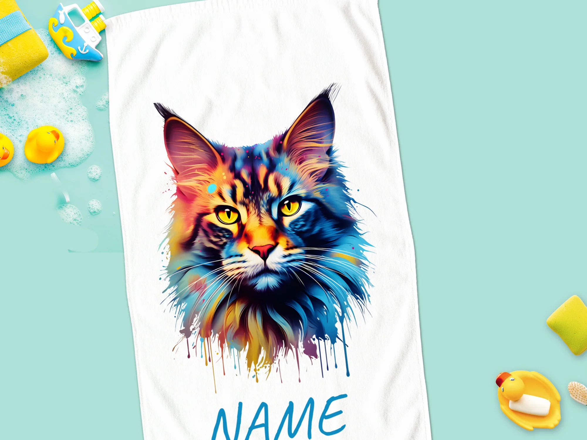 Handtuch Maine Coon - Ausdrucksstarke Tierliebe - Image 4