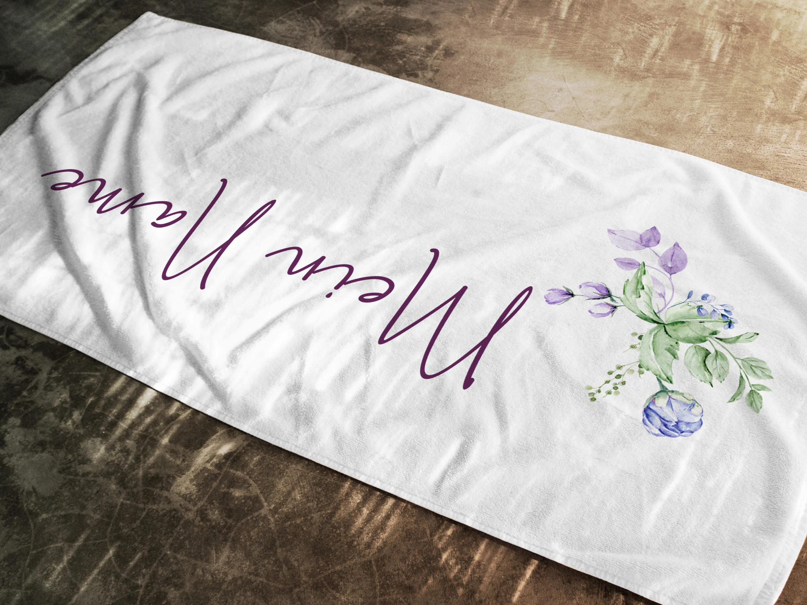 Handtuch mit Blumenmotiv - Persönliche Note für dein Badezimmer - Image 2