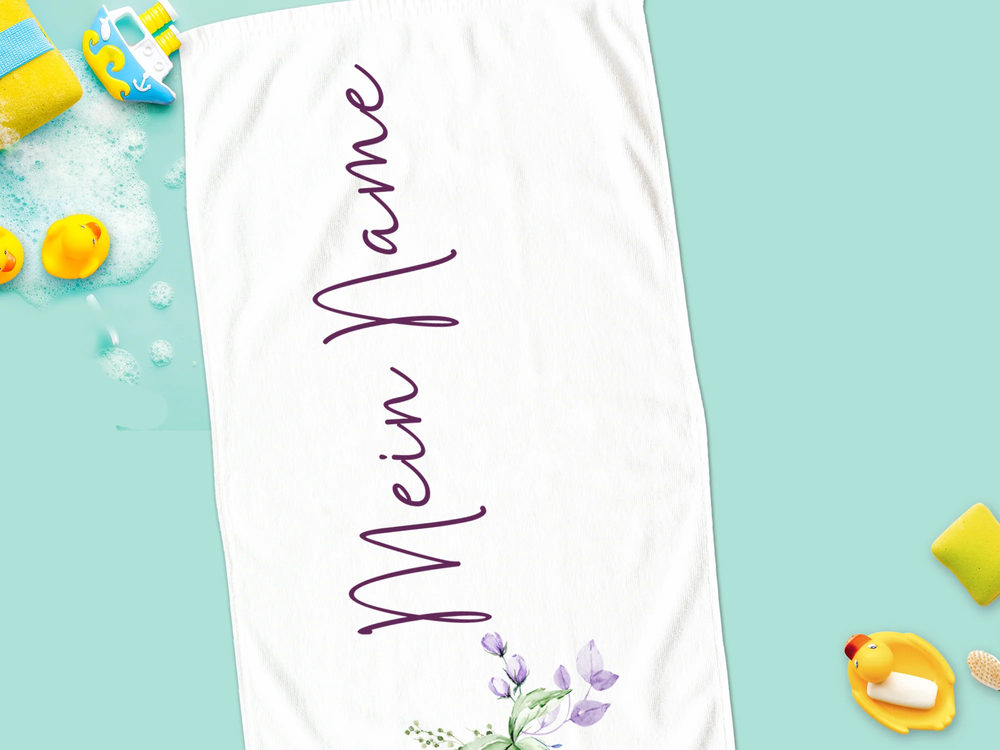 Handtuch mit Blumenmotiv - Persönliche Note für dein Badezimmer - Image 4
