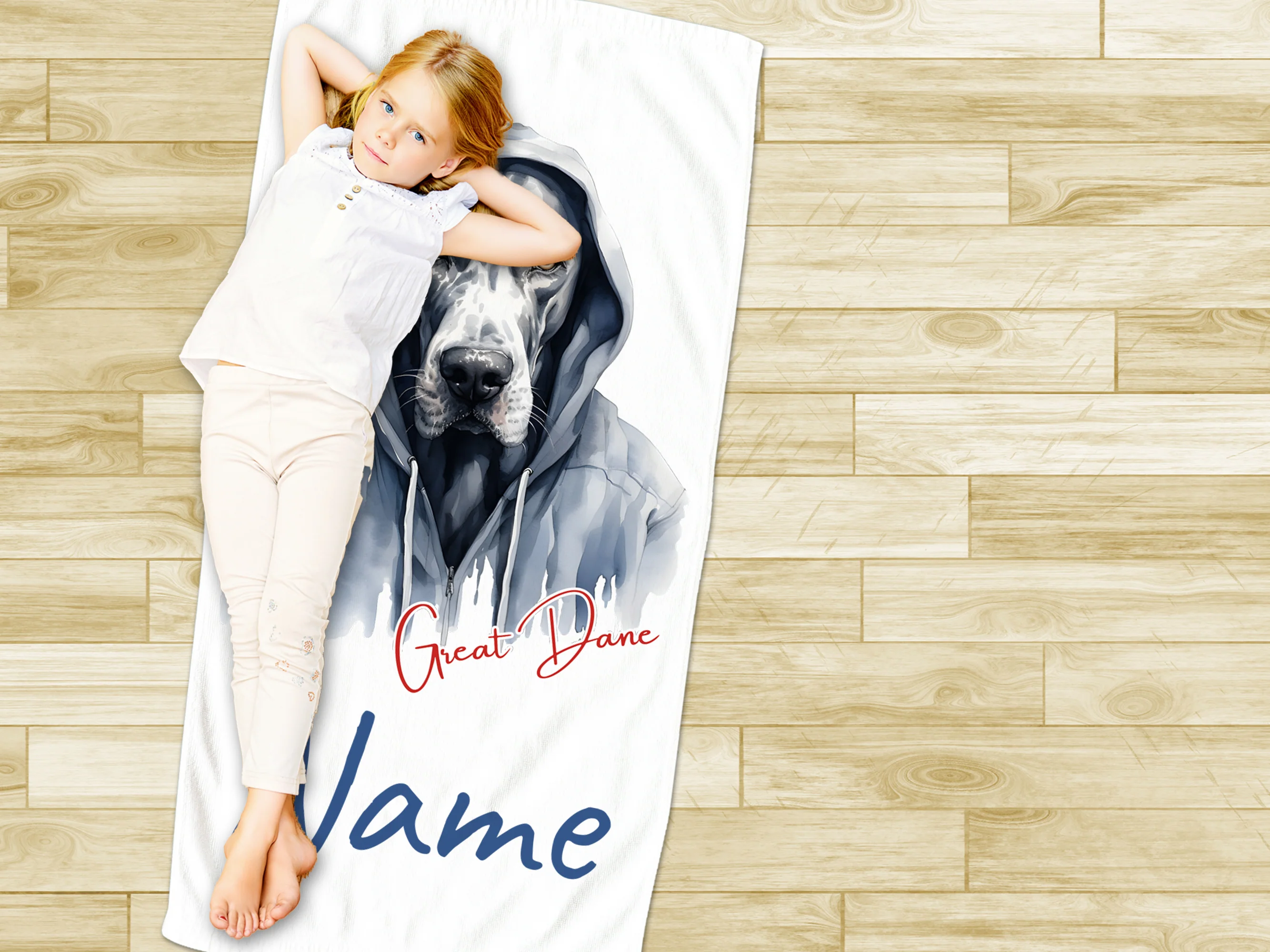Handtuch mit Doggen-Motiv - Dein treuer Begleiter am Strand - Image 3