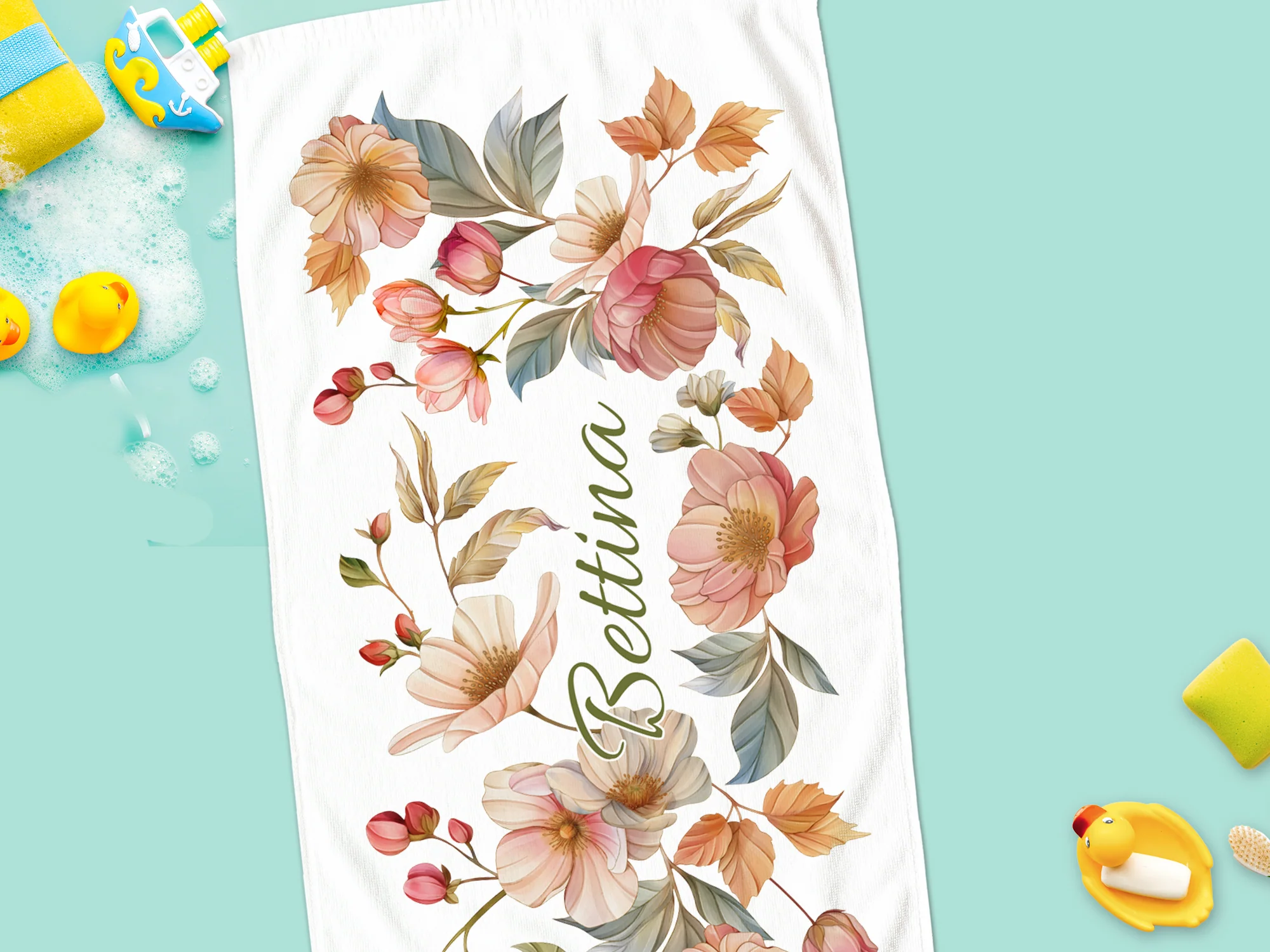 Handtuch mit floralen Motiven - Image 4