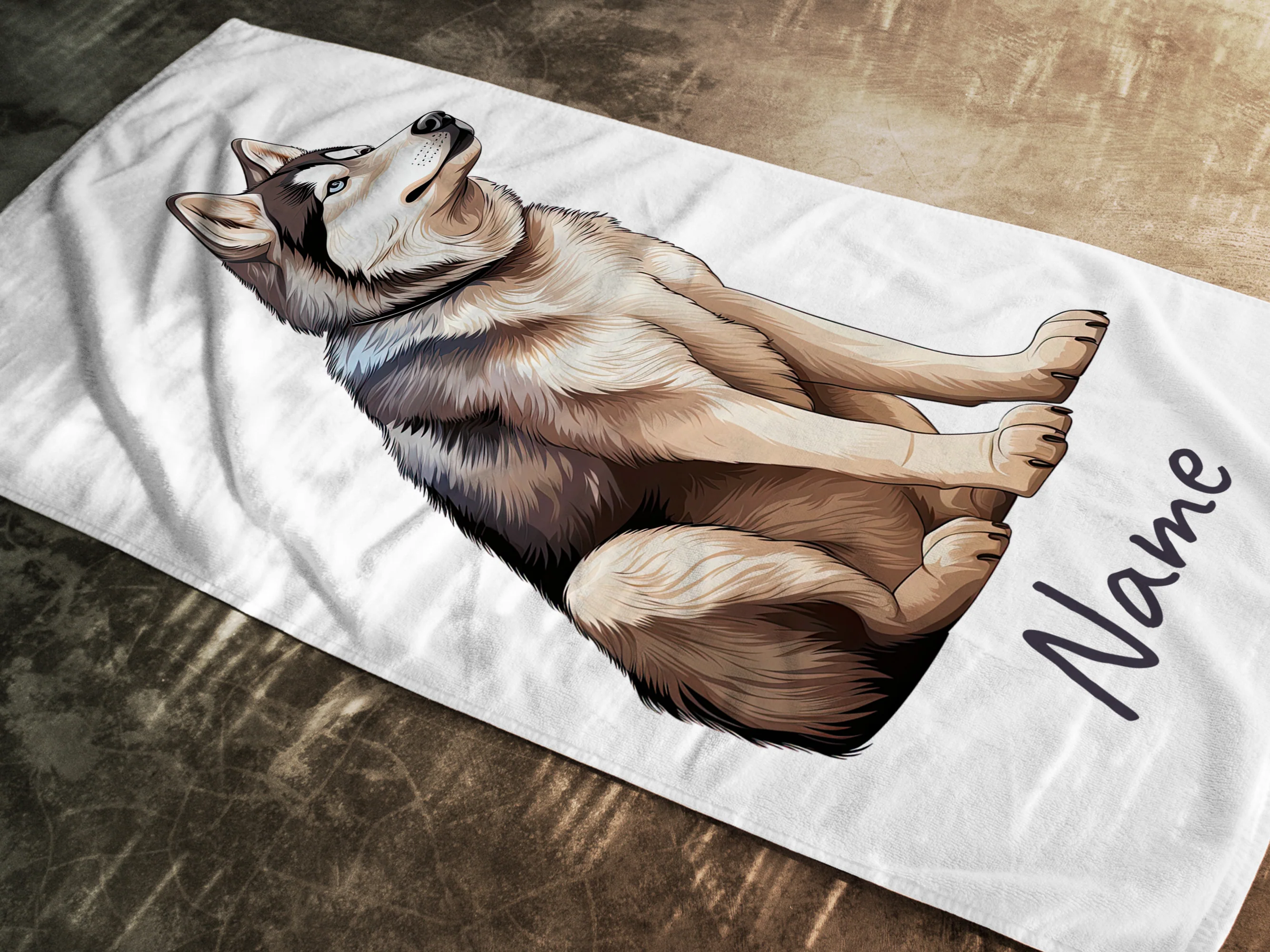 Handtuch mit Husky-Motiv - Image 2