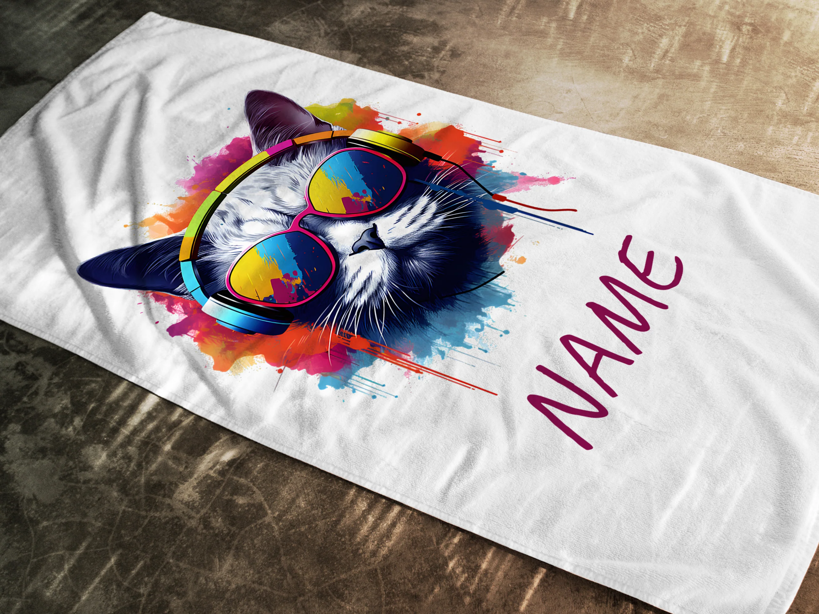 Handtuch mit Katzenmotiv - Für coole Katzenliebhaber - Image 2