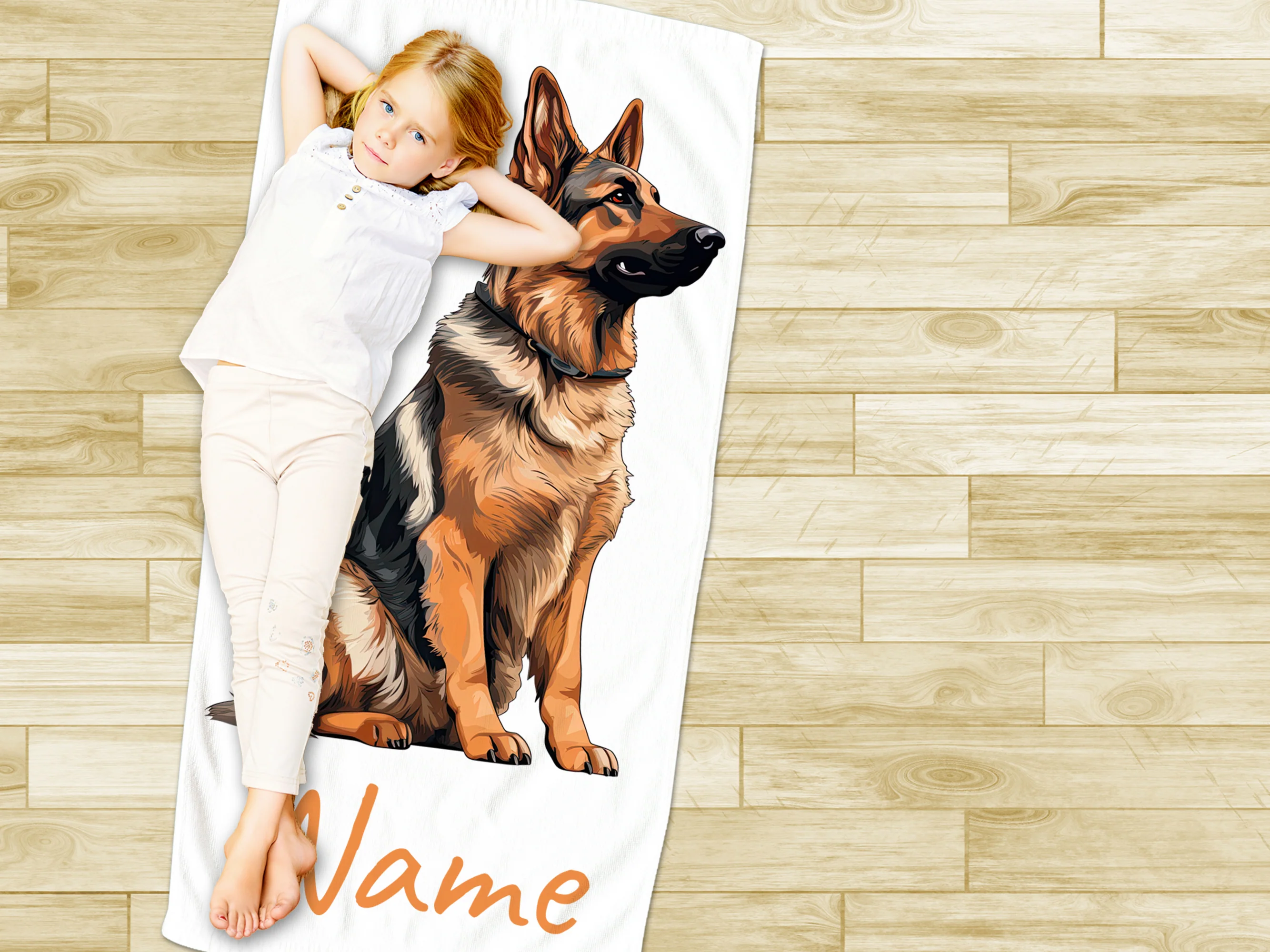 Handtuch mit Schäferhund - Image 3