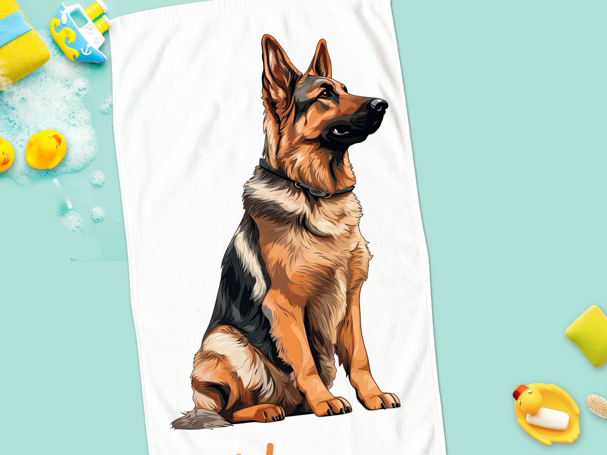 Handtuch mit Schäferhund - Image 4