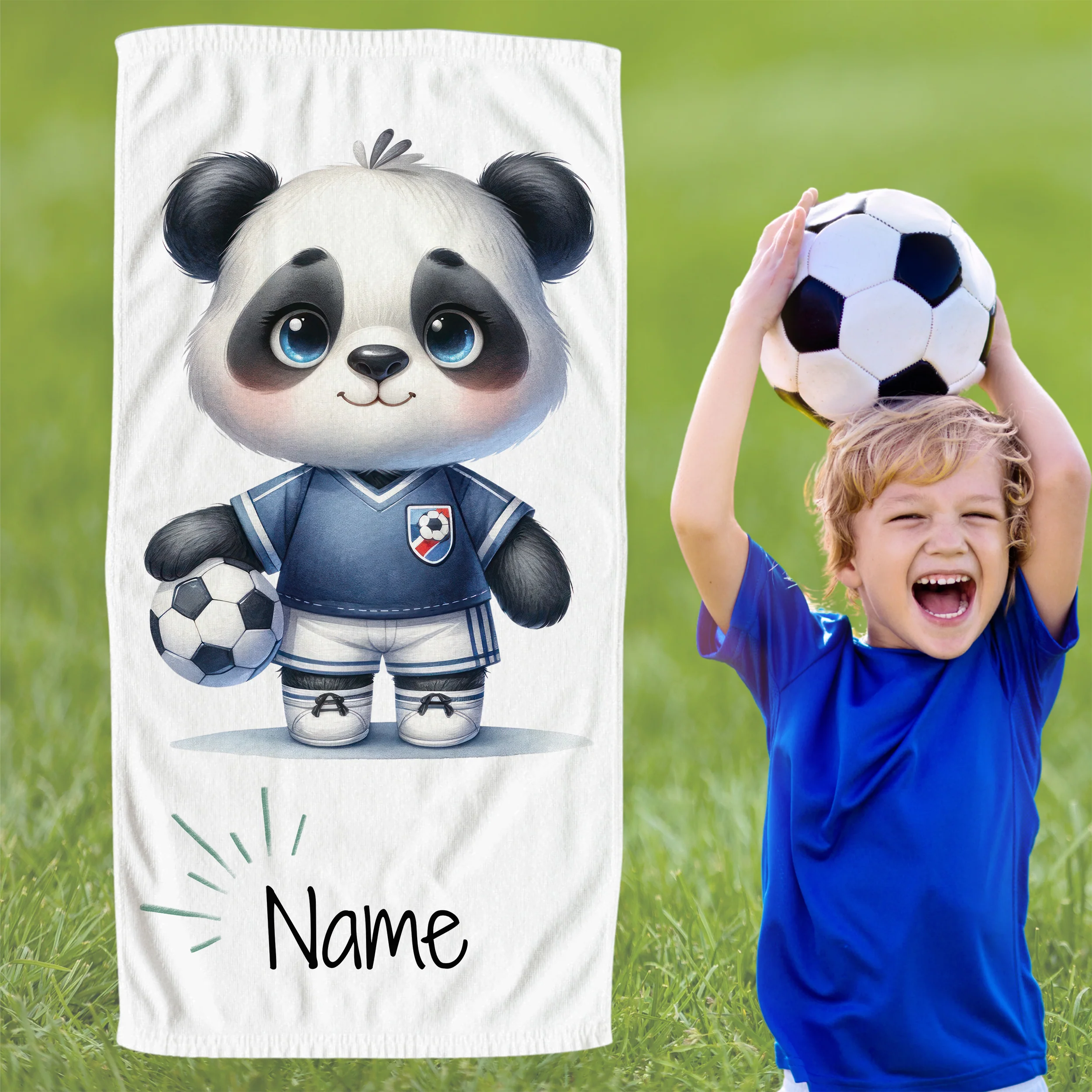 Handtuch Panda Fußball - Image 4