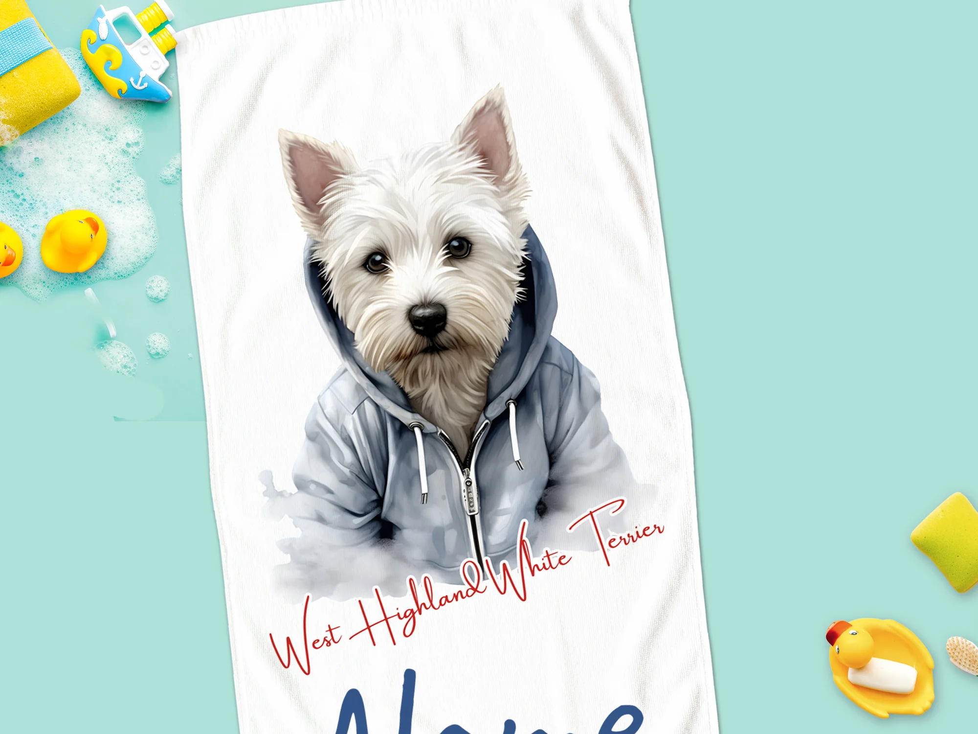 Handtuch West Highland White Terrier - Für Hundeliebe nach dem Baden - Image 4